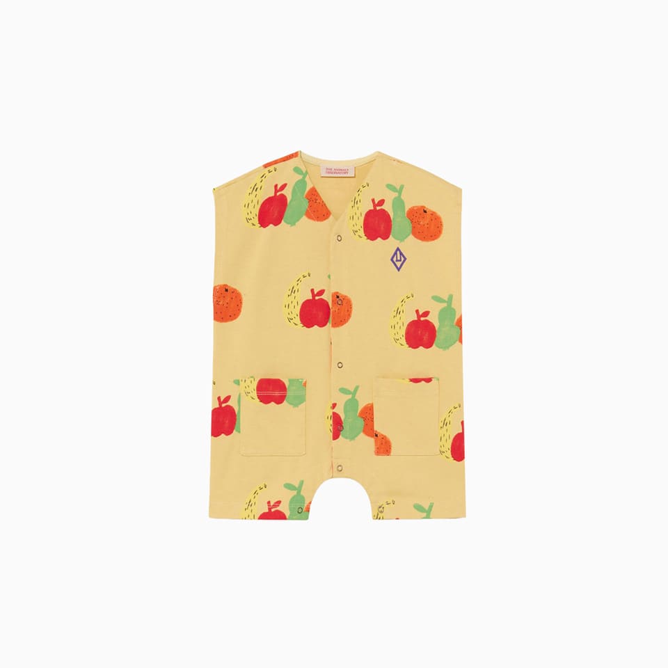 THE ANIMALS OBSERVATORY BABY BEE ROMPER IN COTTON