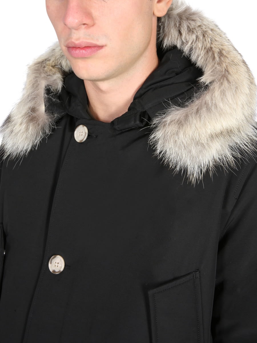 Shop Woolrich Down Jacket Arctic In Blk Black