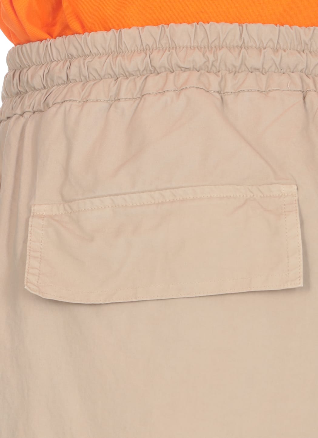 Shop Msgm Cotton Pants In Beige