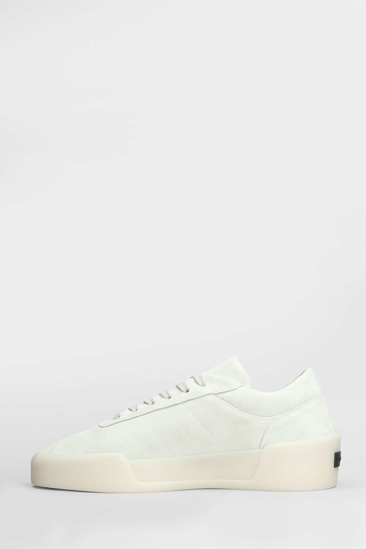 Shop Fear Of God Aerobic Low Sneakers In Grey Suede