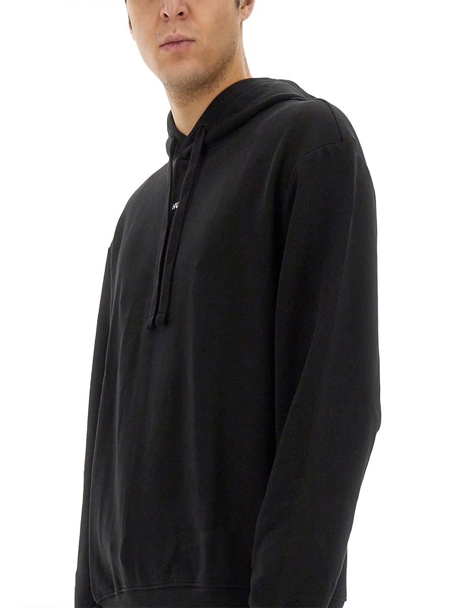 Shop Hugo Boss Dapo Hoodie In Black