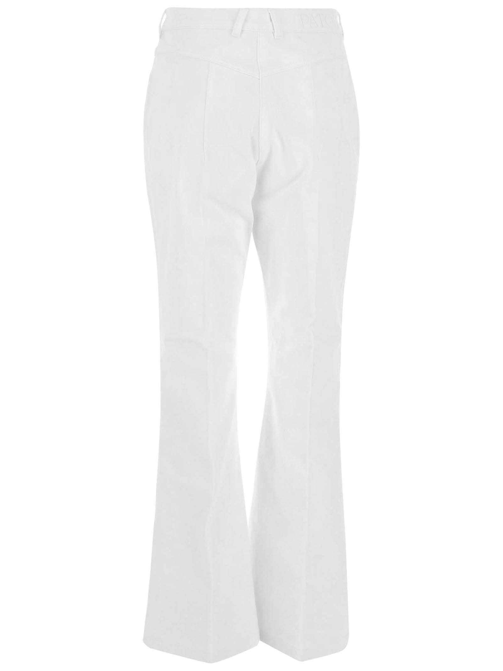Shop Patou White Cotton Denim Jeans