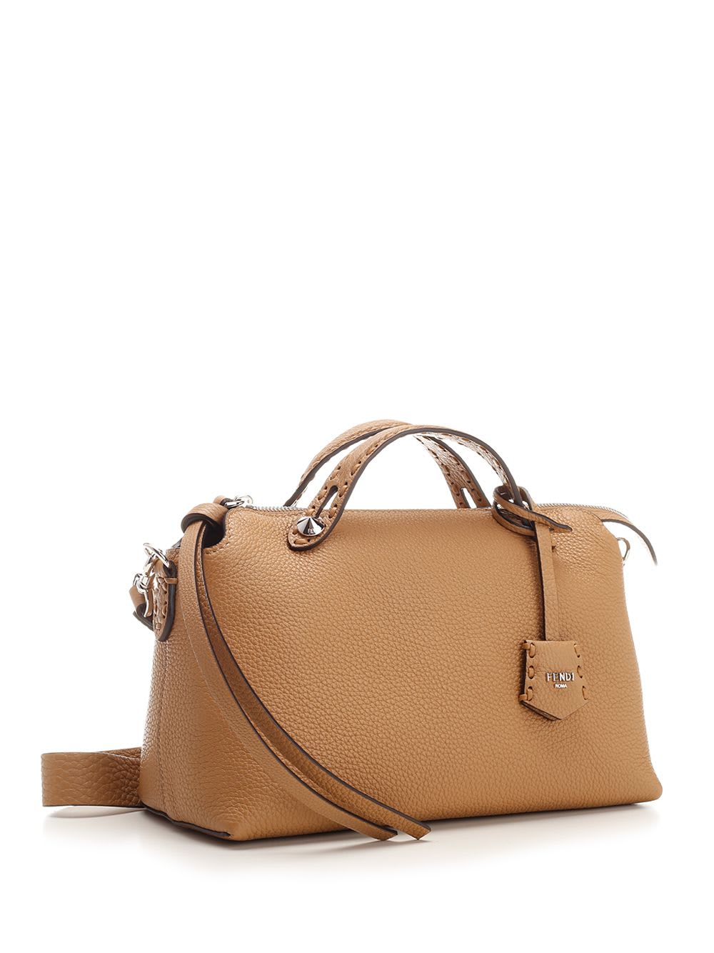 Shop Fendi By The Way Medium Satchel Bag In Beige