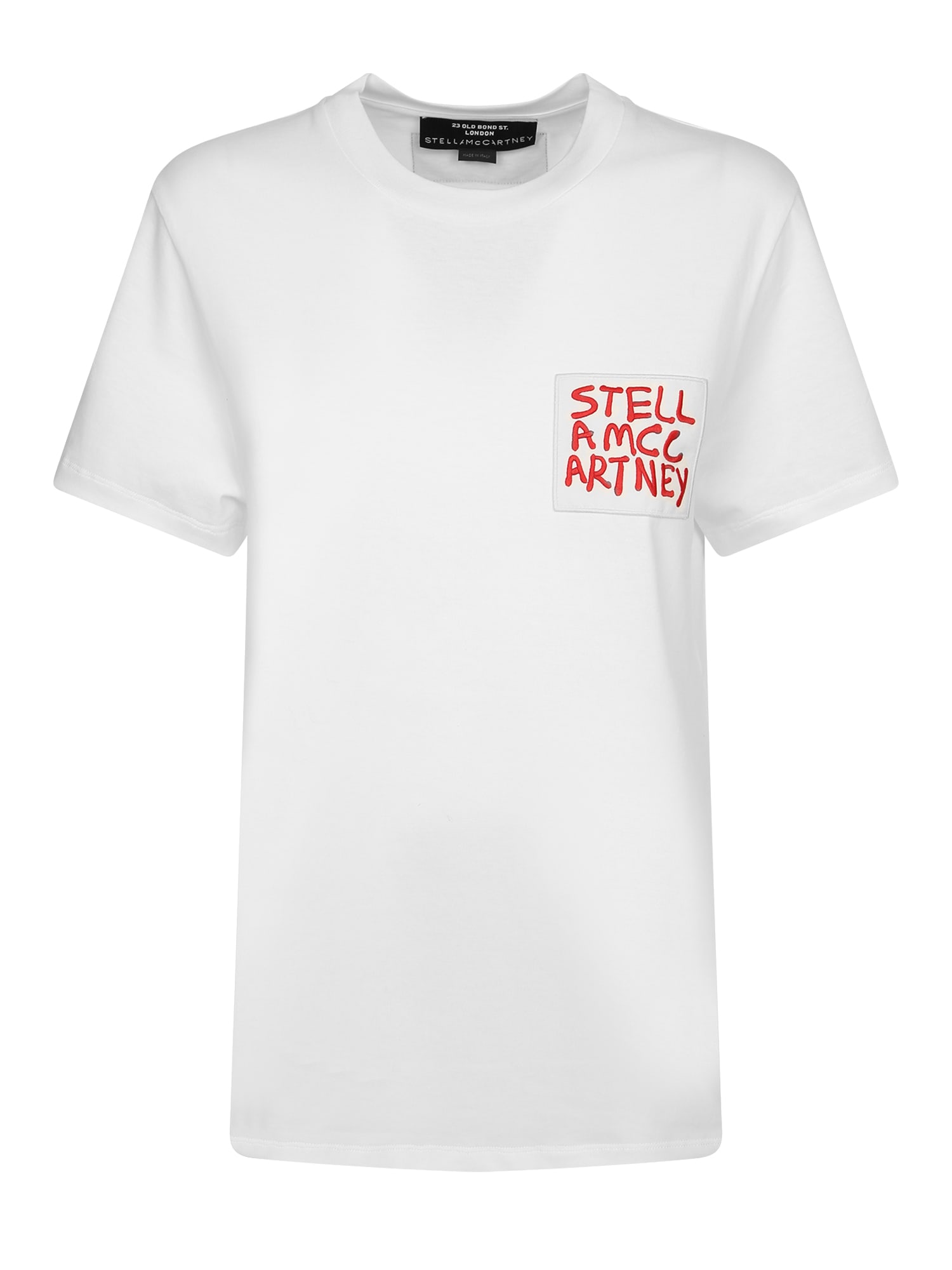 Stella McCartney T-shirt Spray Logo Bianco