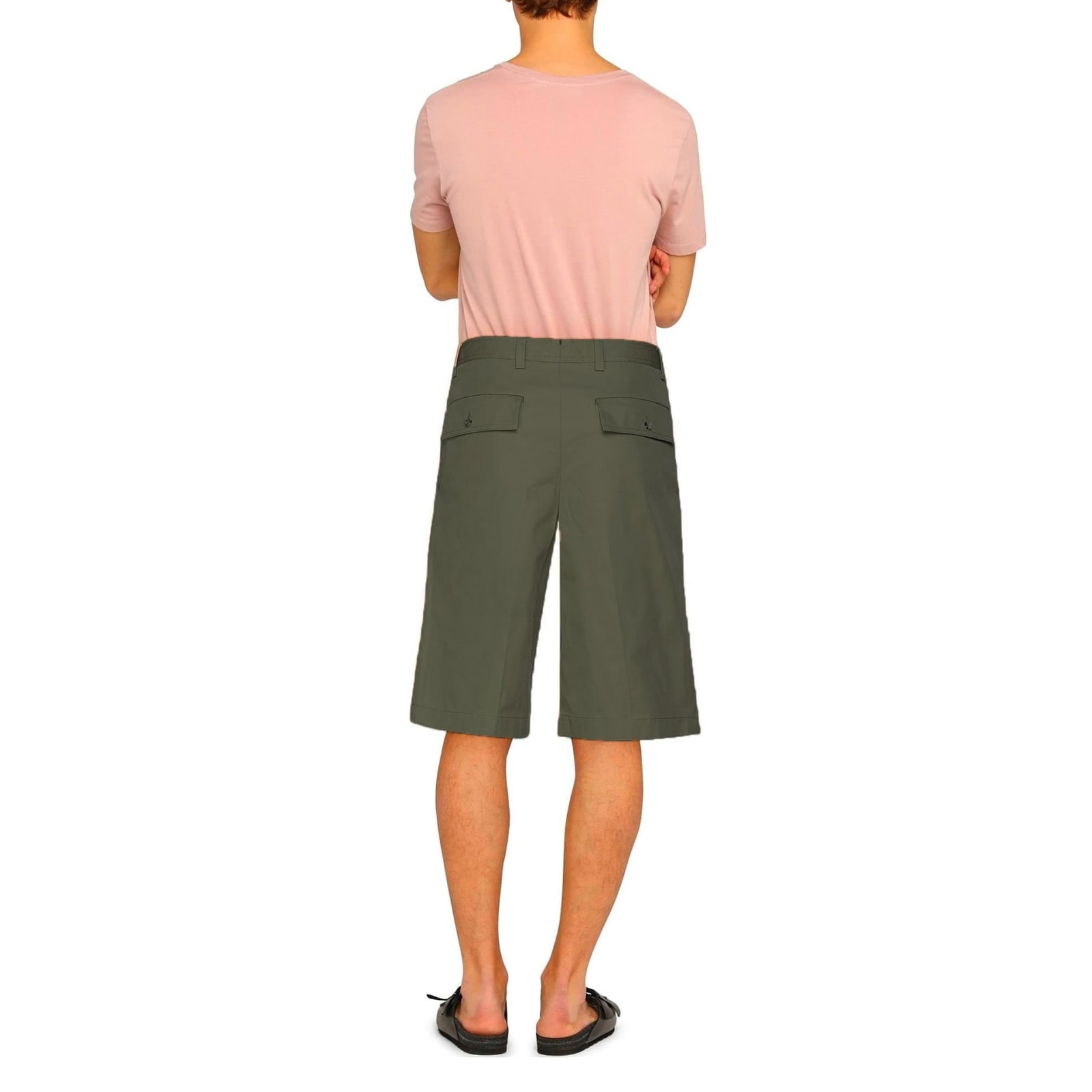 Shop Burberry Cotton Shorts In Green