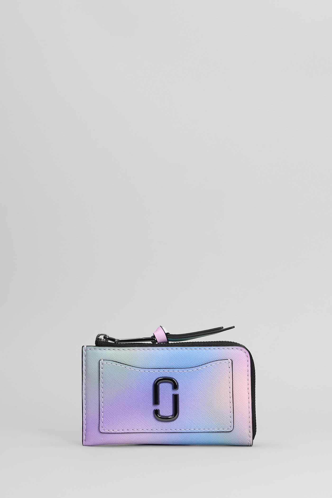 The Top Zip Multi Wallet In Multicolor Leather