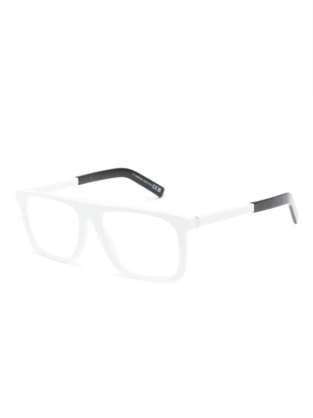 Shop Moncler Ml5206 021 Square Glasses