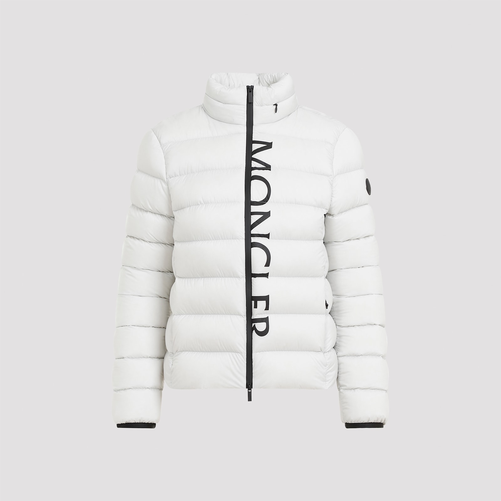 Shop Moncler Cerces Jacket In D Open Grey