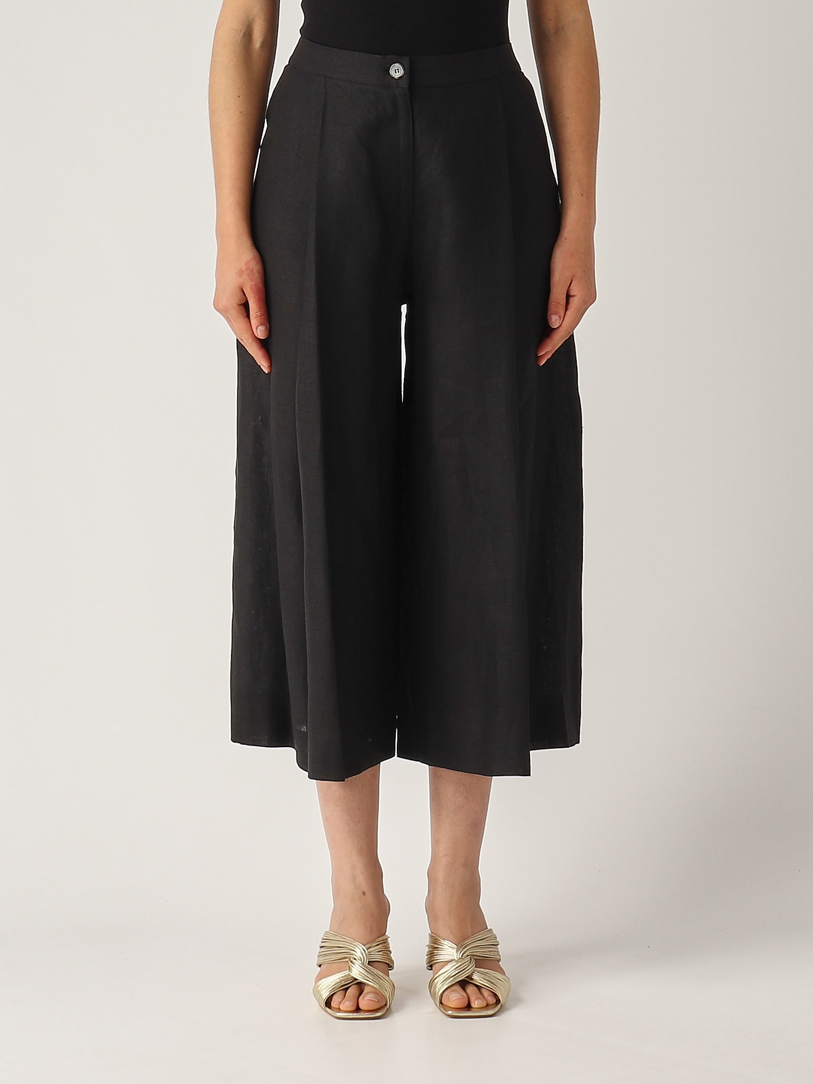 Gran Sasso Gonna Pantalone Trousers In Black