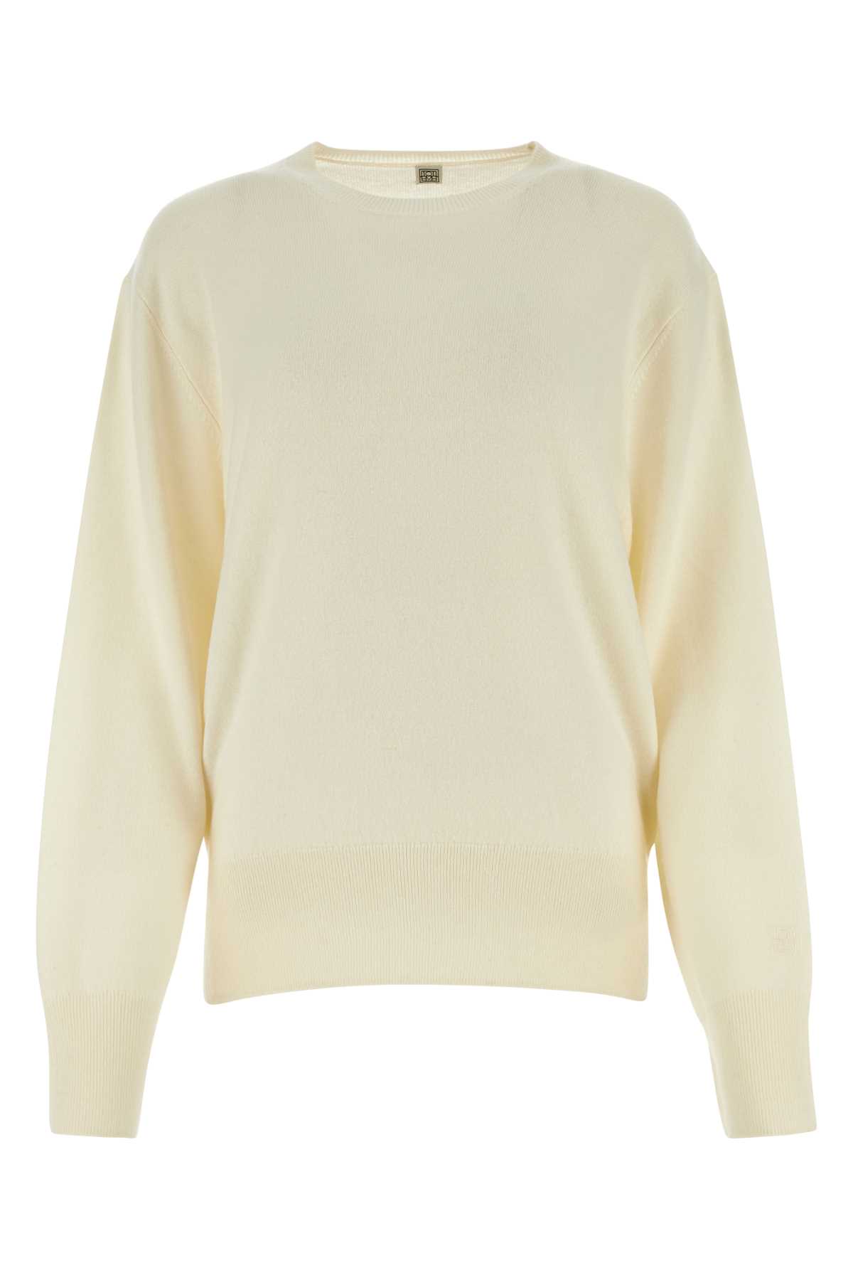 Totême Ivory Cashmere Sweater