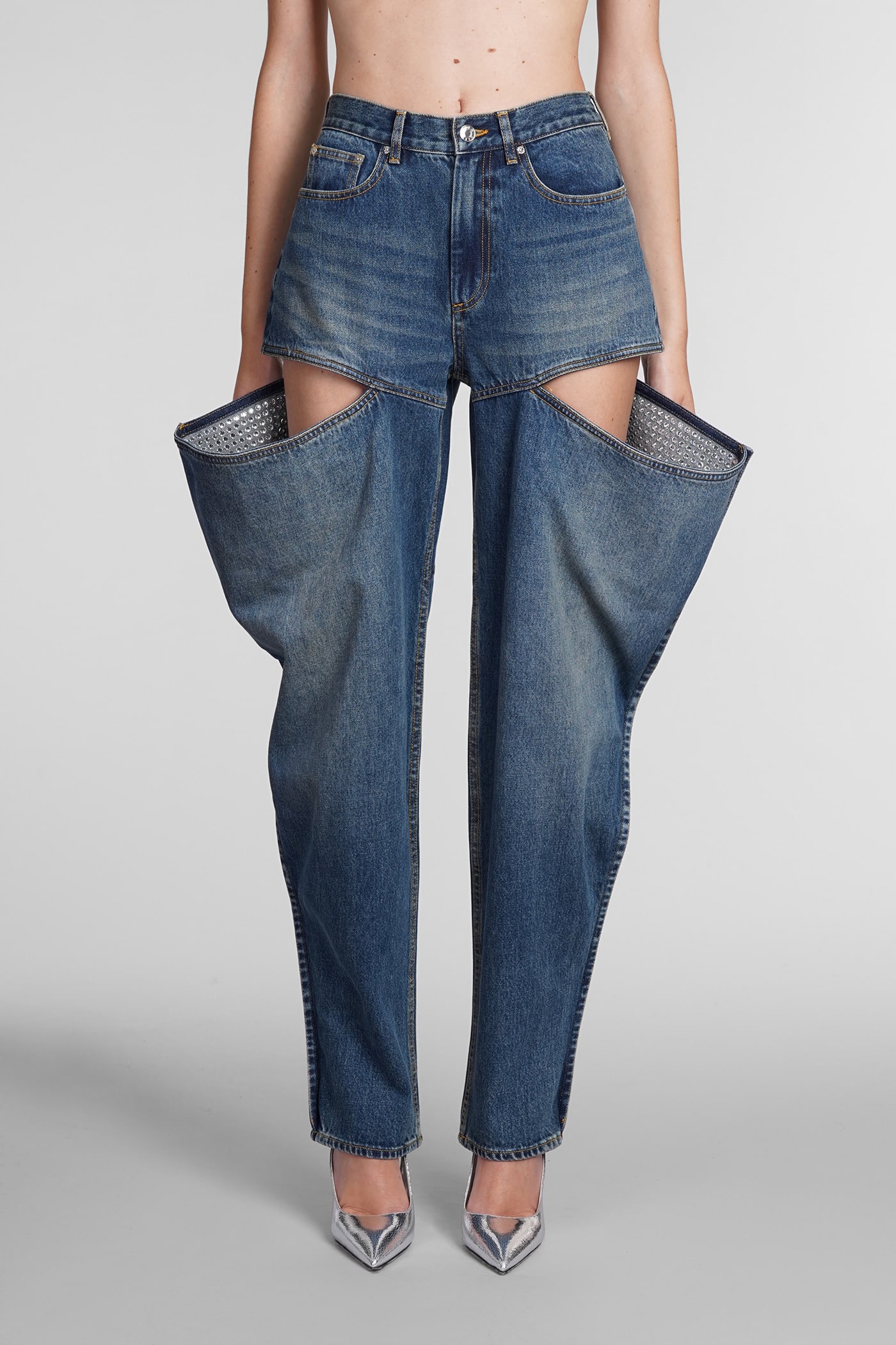 AREA JEANS IN BLUE COTTON