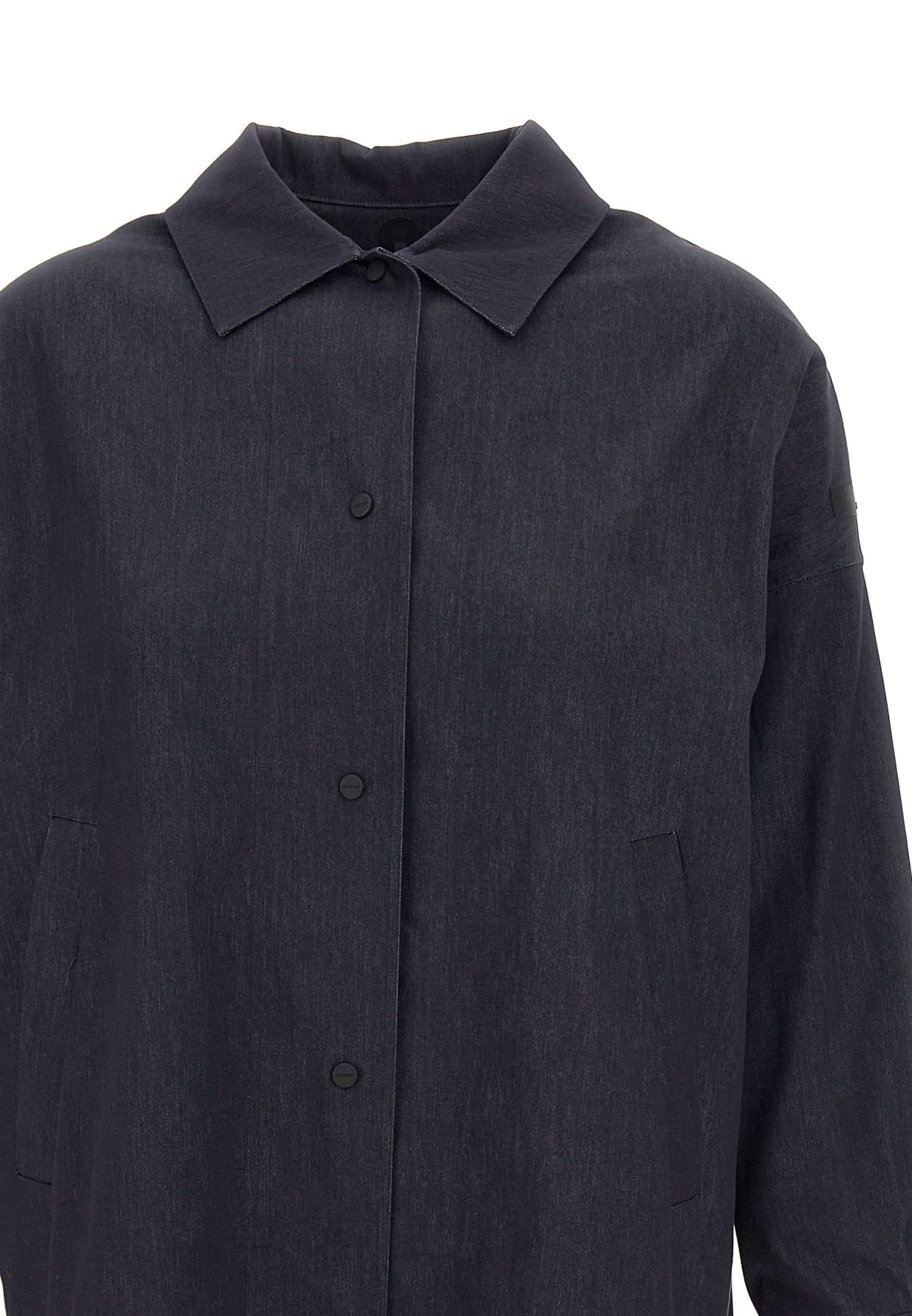 Shop Rrd - Roberto Ricci Design Marina Overshirt Jacket In Blue Black