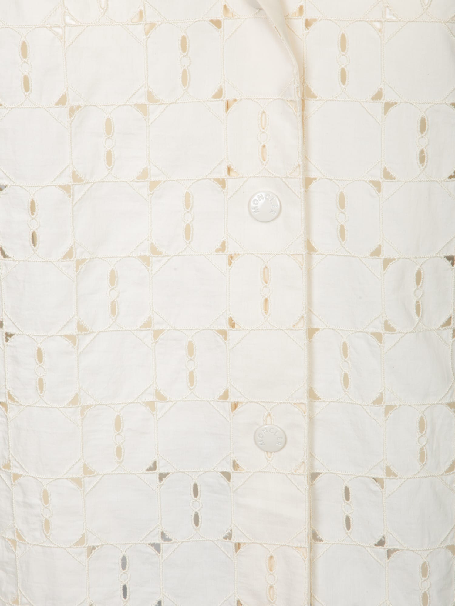 Moncler White Sangallo Shirt In Neutral