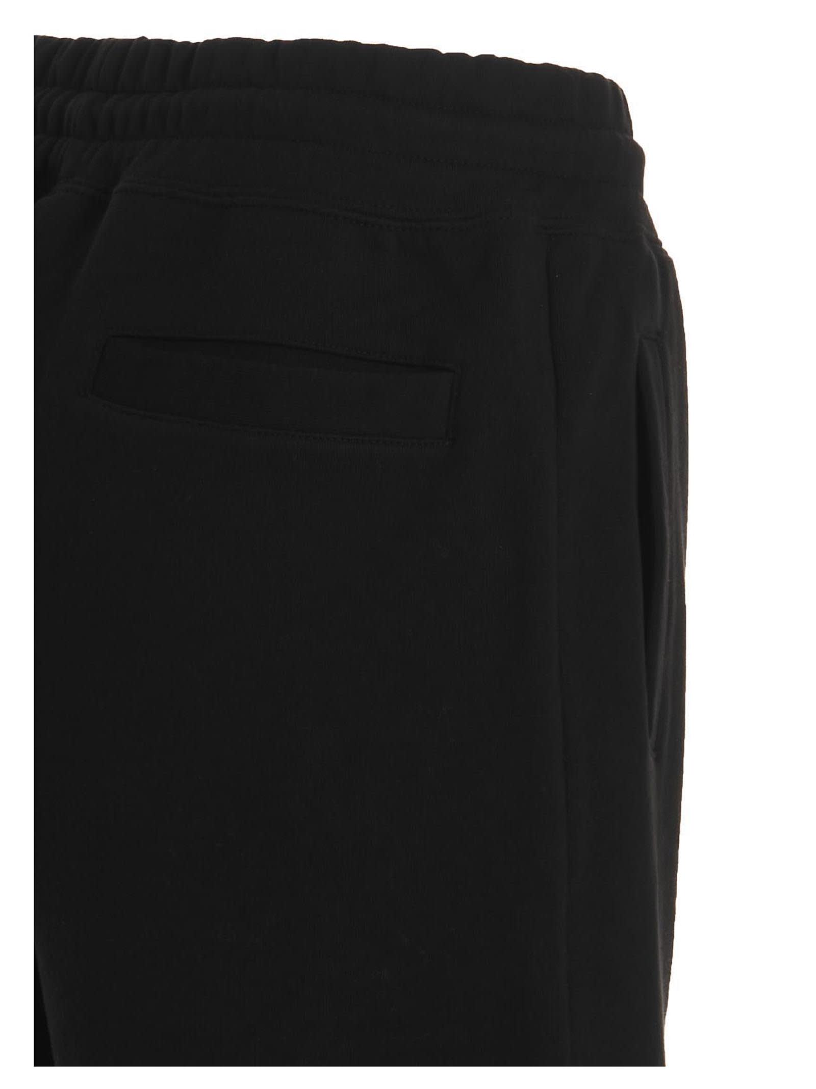 Shop Gcds Waved Logo Bermuda Shorts In Black