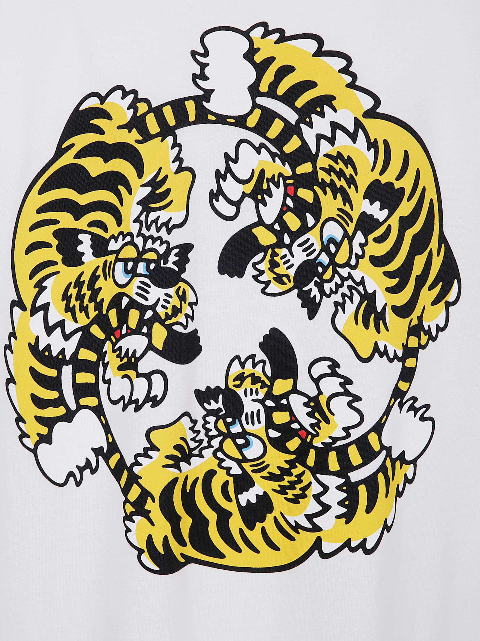 Kenzo Verdy Os Printed Cotton T-shirt In White