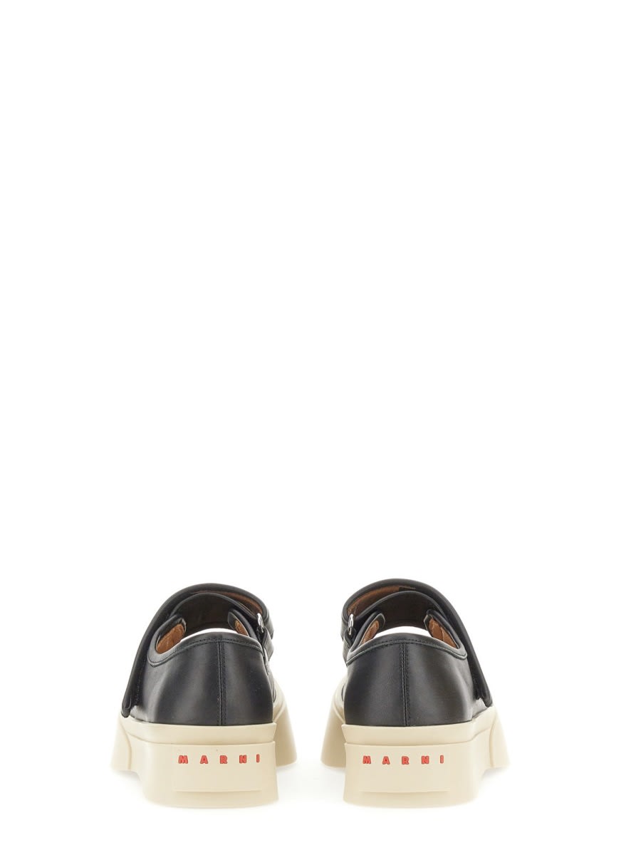 Shop Marni Mary Jane Sneaker In Black