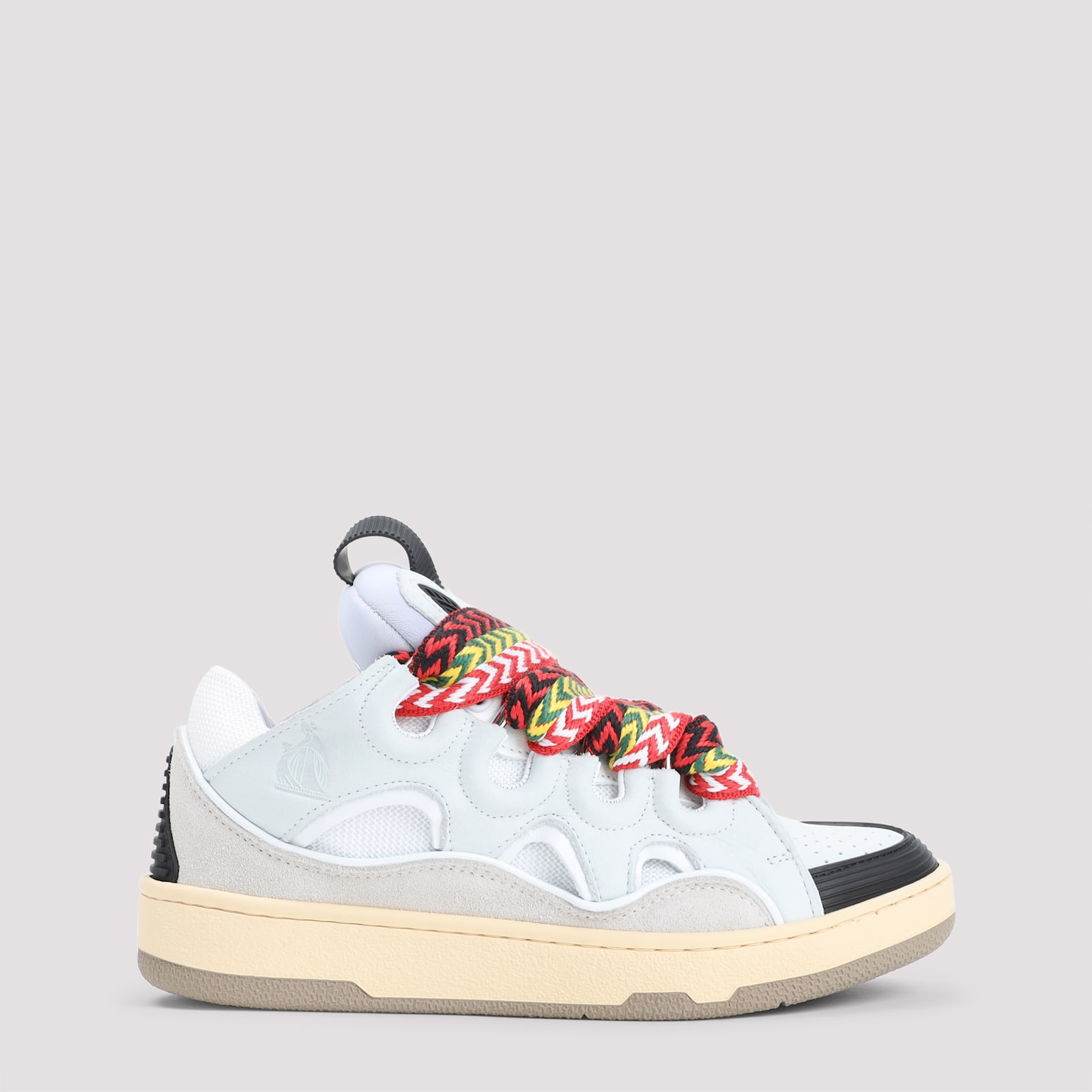 Lanvin Round Toe Sneakers In White