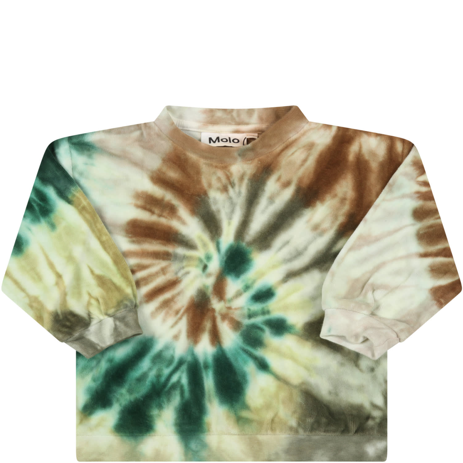 Molo Multicolor Sweatshirt For Babykids With Tie-dye Print