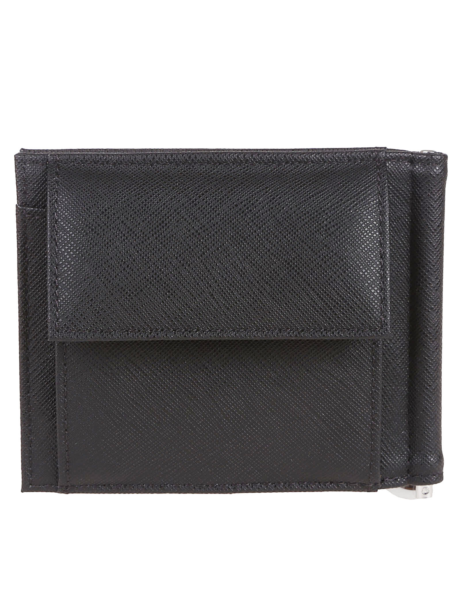 Emporio Armani Logo Plaque Wallet In Black