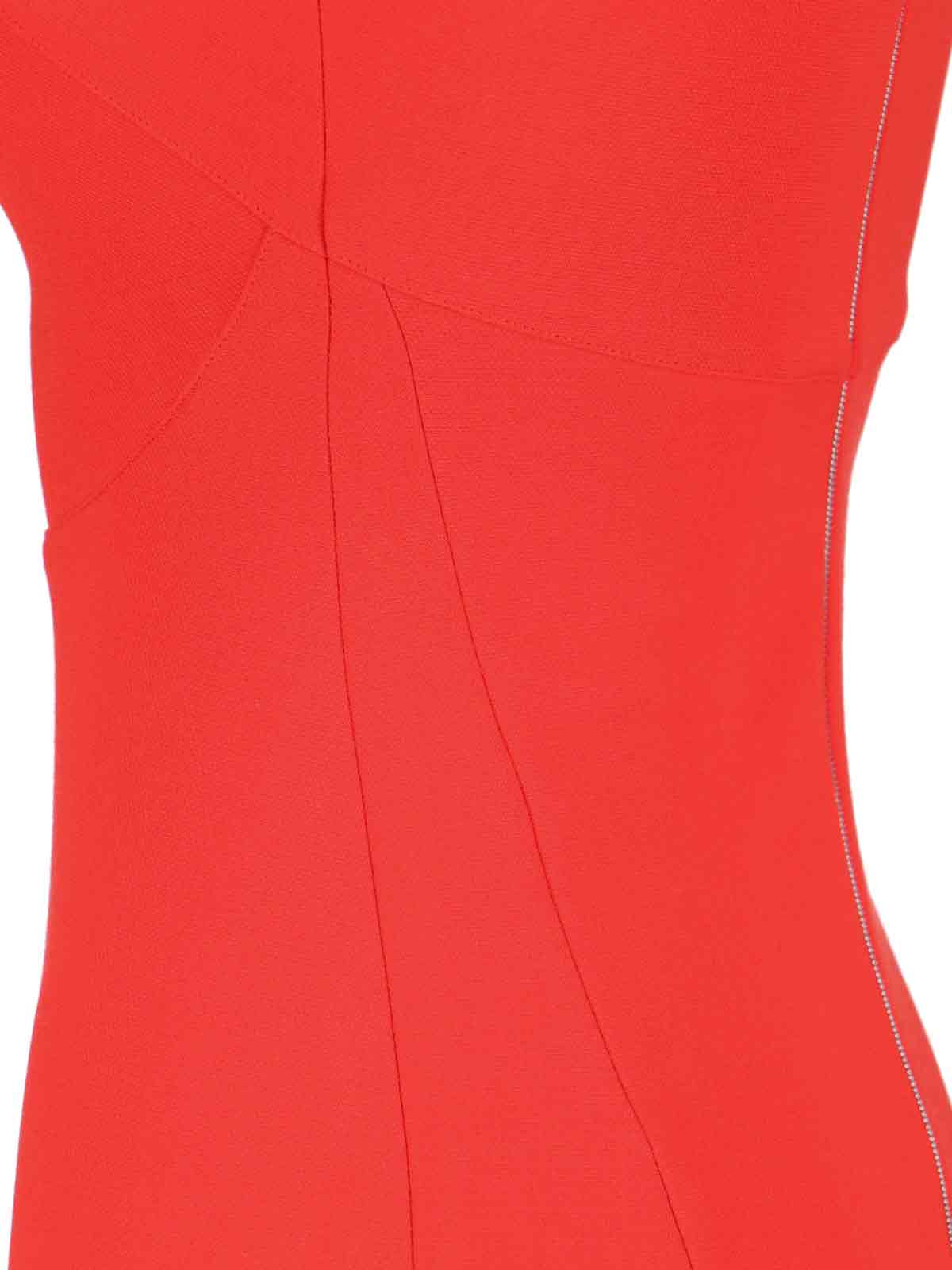 Shop Victoria Beckham Midi Dress T-shirt In Red