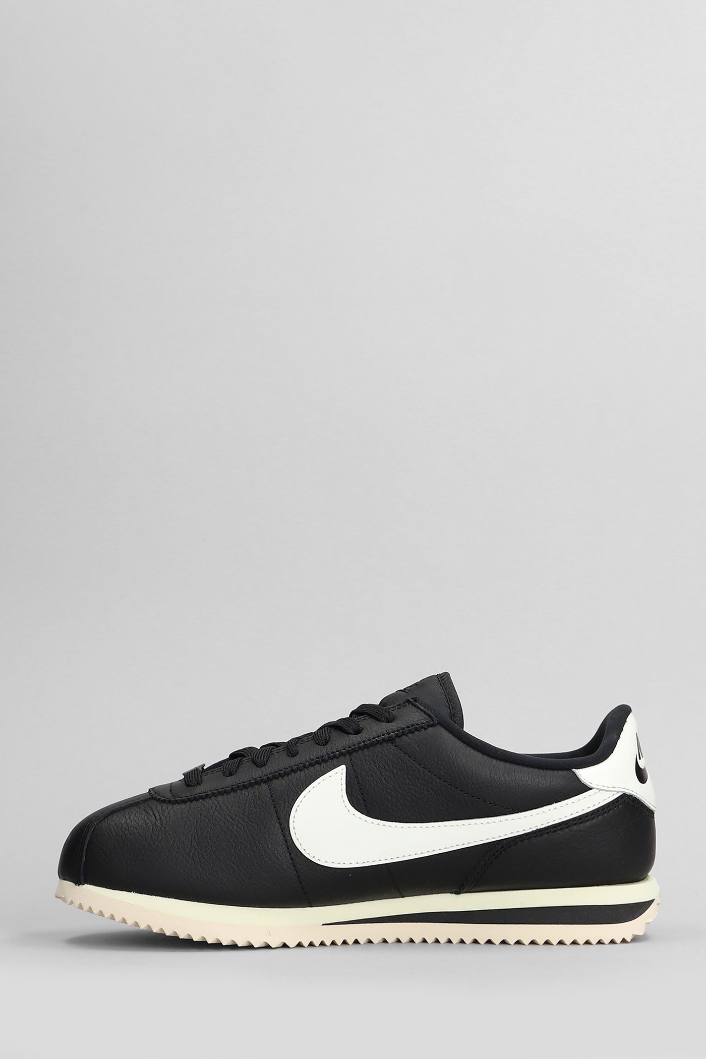 Nike Cortez 23 Premium Sneakers In Black Leather In Black