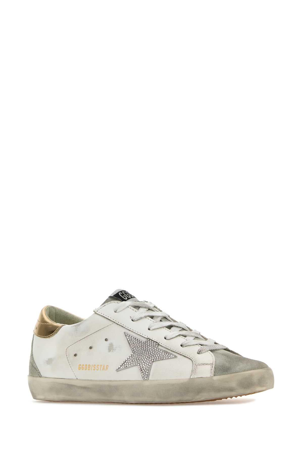 Shop Golden Goose Multicolor Leather Super Star Classic Sneakers In Whiteicecrystalgold