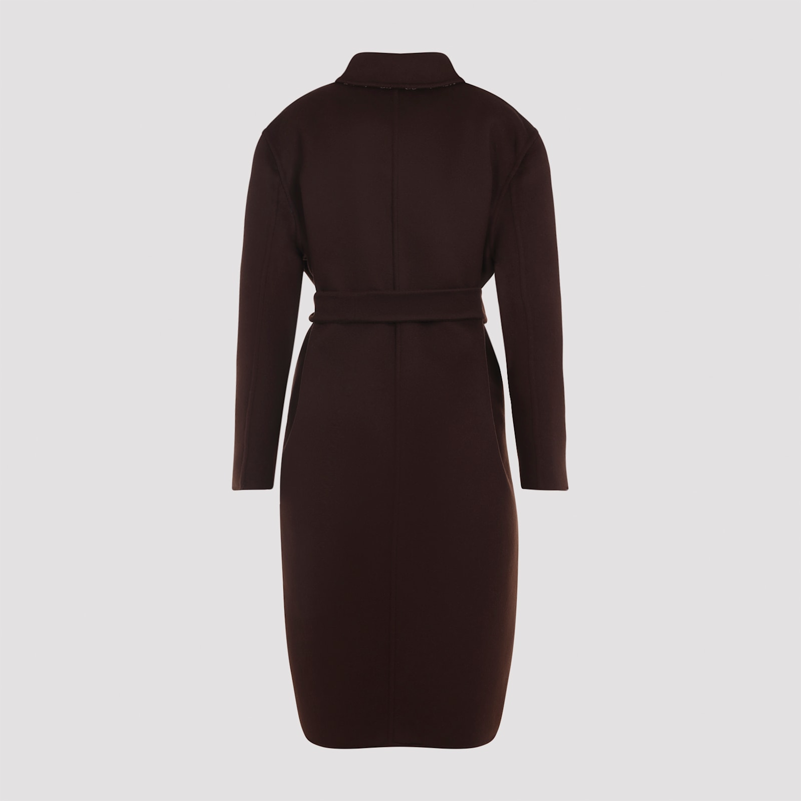 Gucci Silk And Wool Reversible Coat In Brown