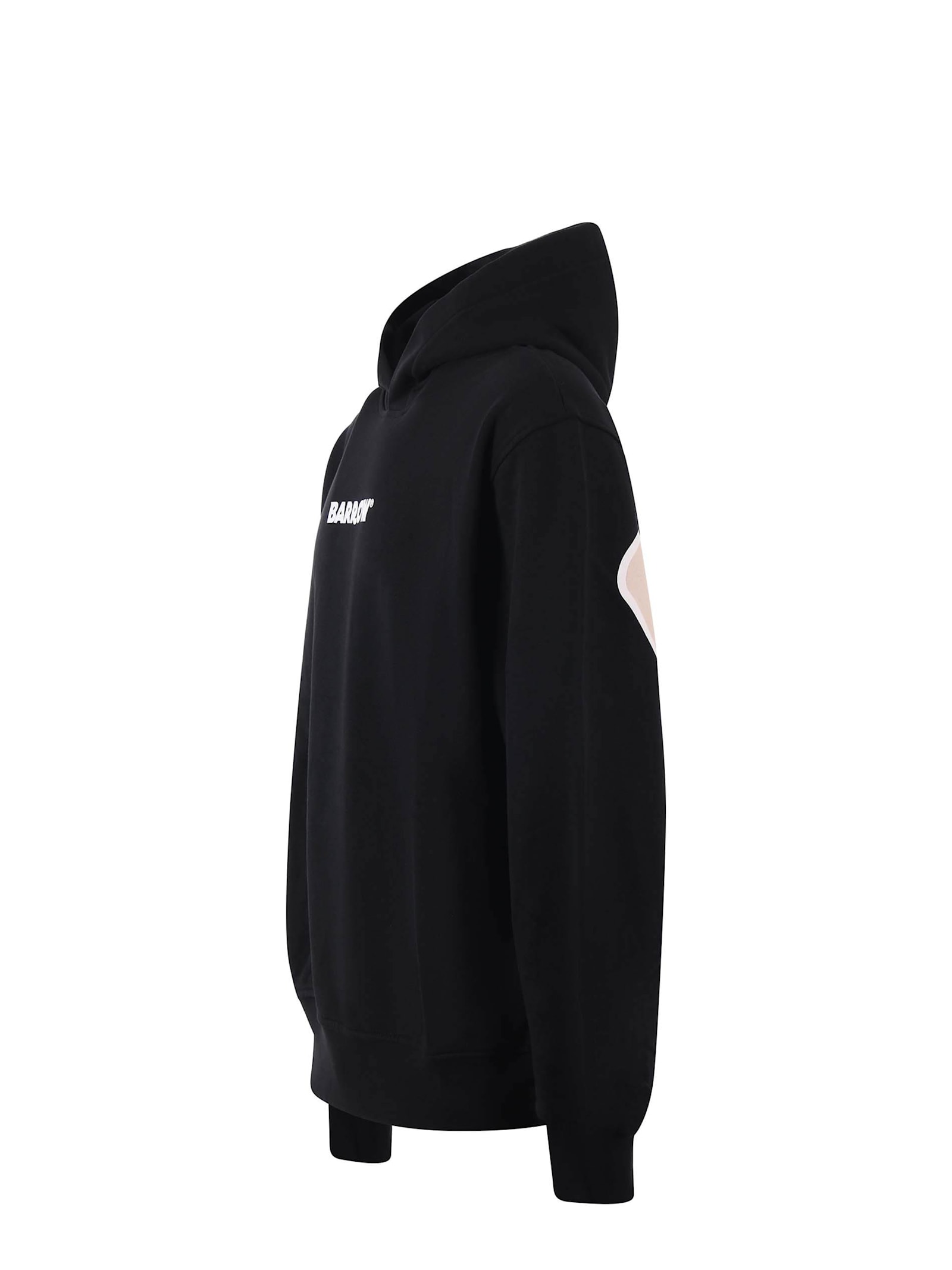 Shop Barrow Hoodie In Cotton In Black