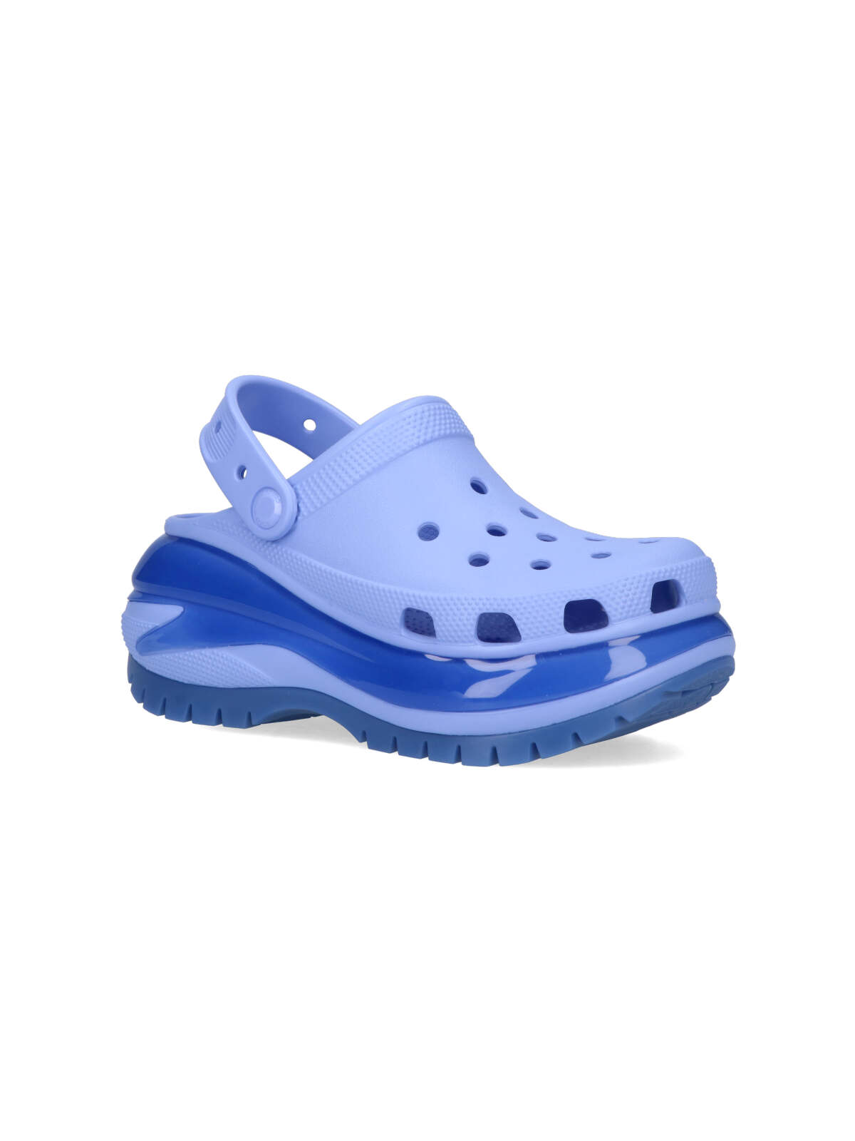 Shop Crocs Mega Crush Mules In Light Blue