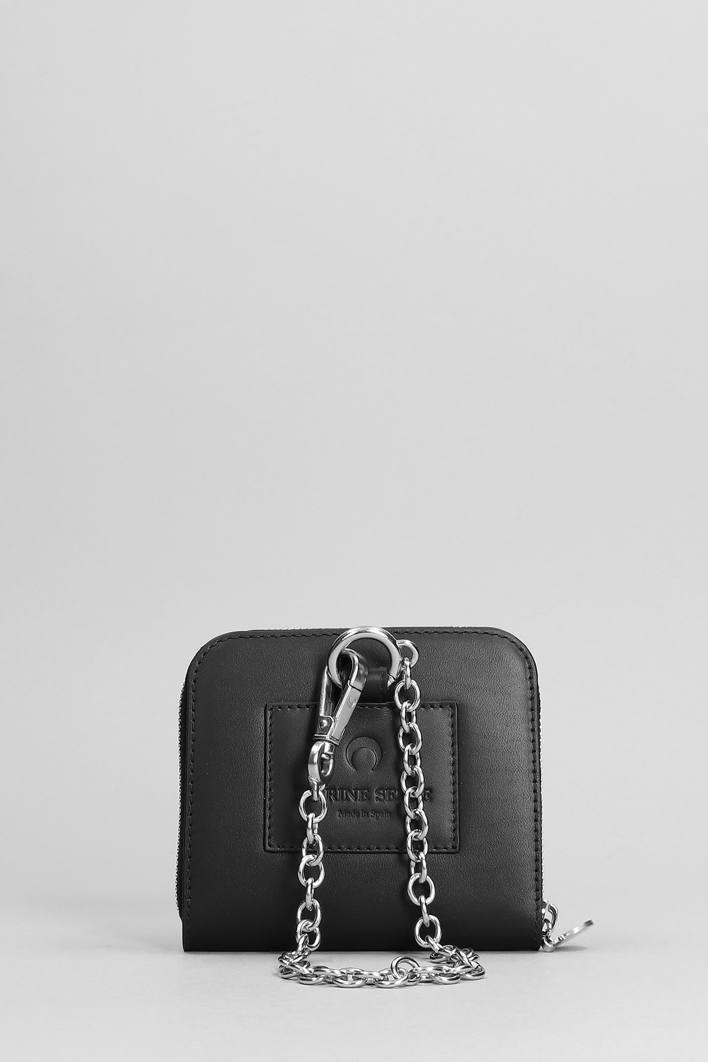 Shop Marine Serre Wallet In Black Leather