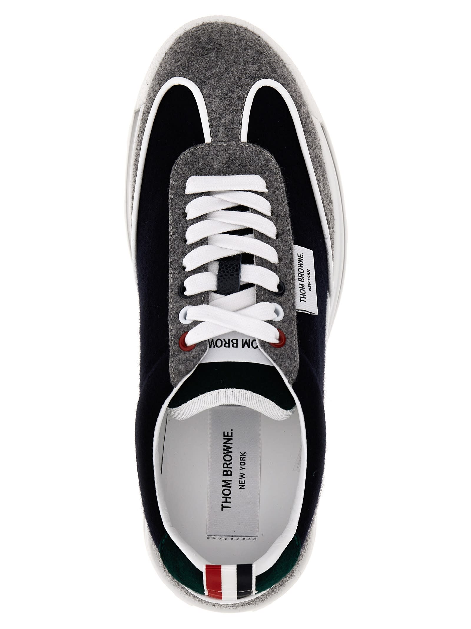 Shop Thom Browne Tech Runner Sneakers In Multicolour