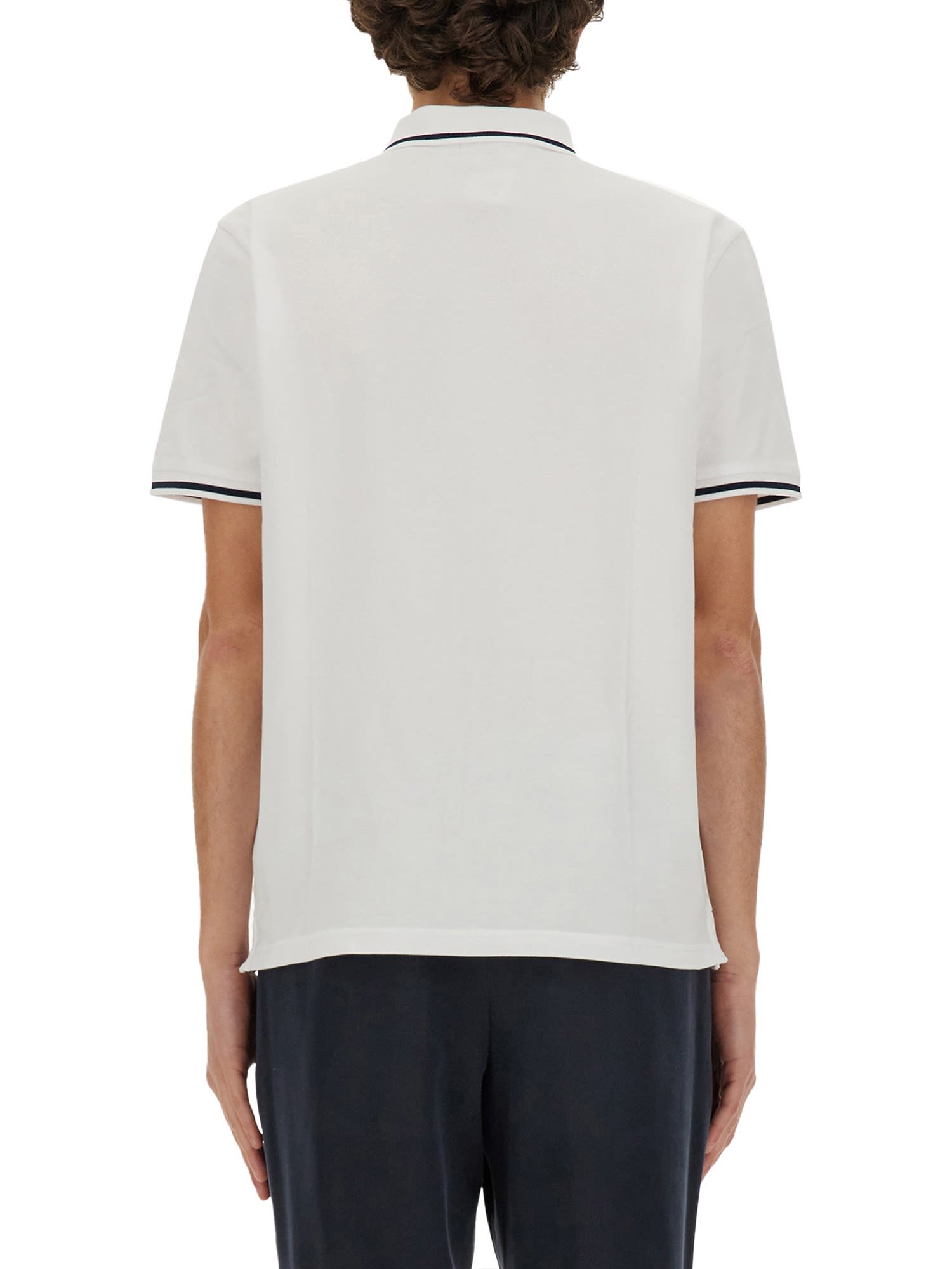 Shop Woolrich Polo With Logo In Bright White