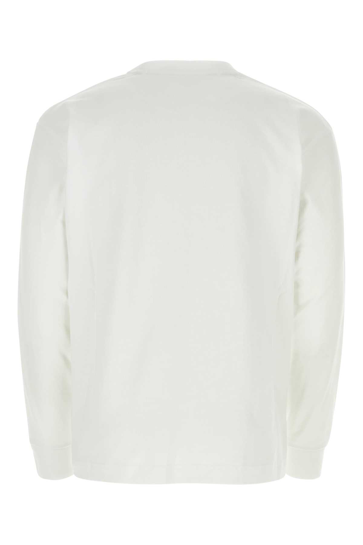Shop Kenzo White Cotton T-shirt In Offwhite