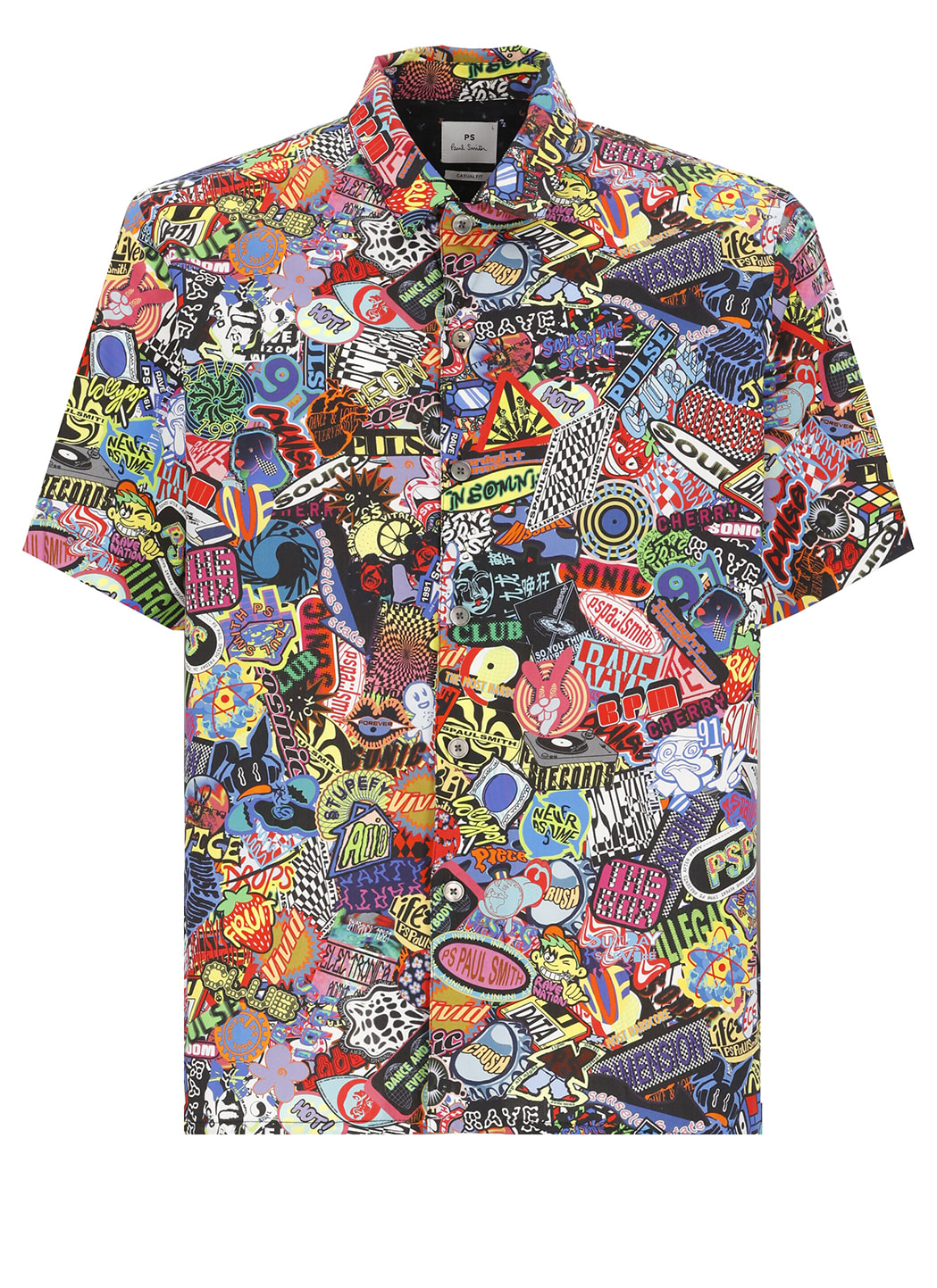 Paul Smith Shirt With Stickers Print