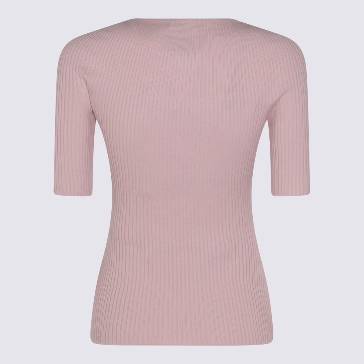 Shop Courrèges Pink Cotton Knitwear
