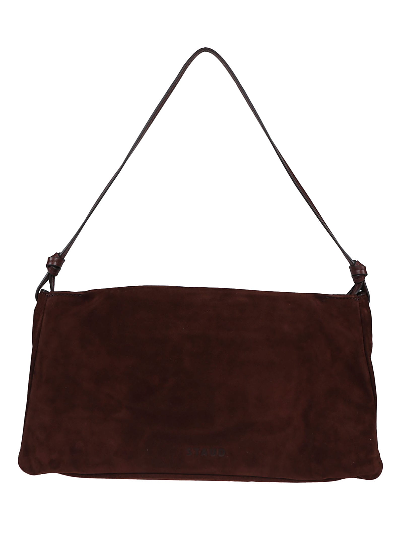 Shop Staud Wally Shoulder Bag In Maho Mahogany