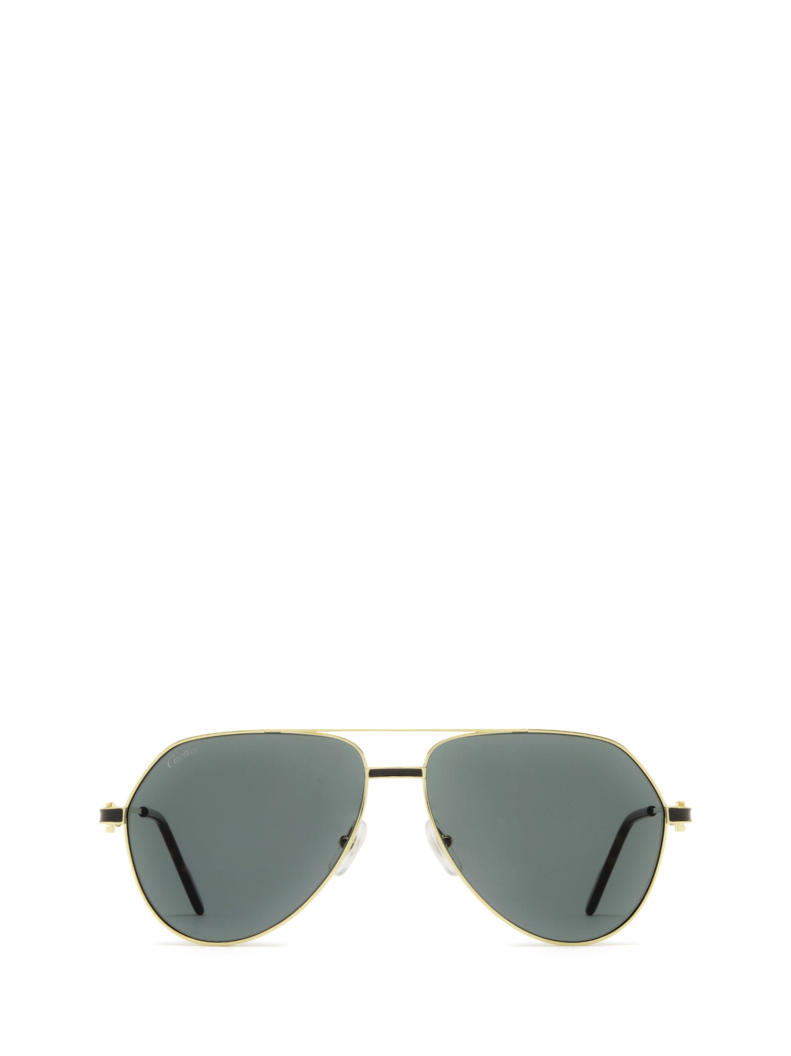 Cartier Eyewear Ct0334s Gold Sunglasses