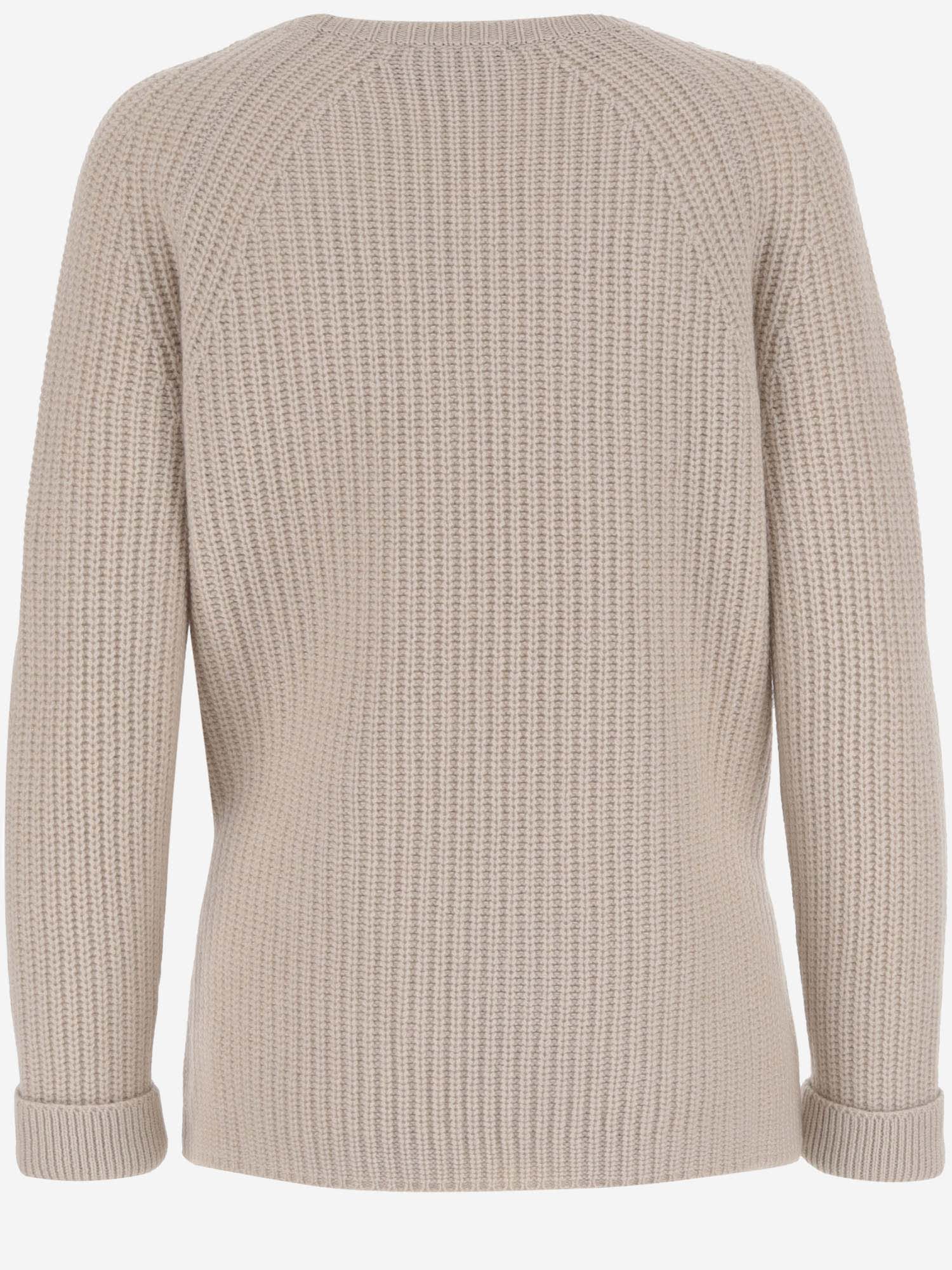 Shop Bruno Manetti Cashmere Sweater In Beige