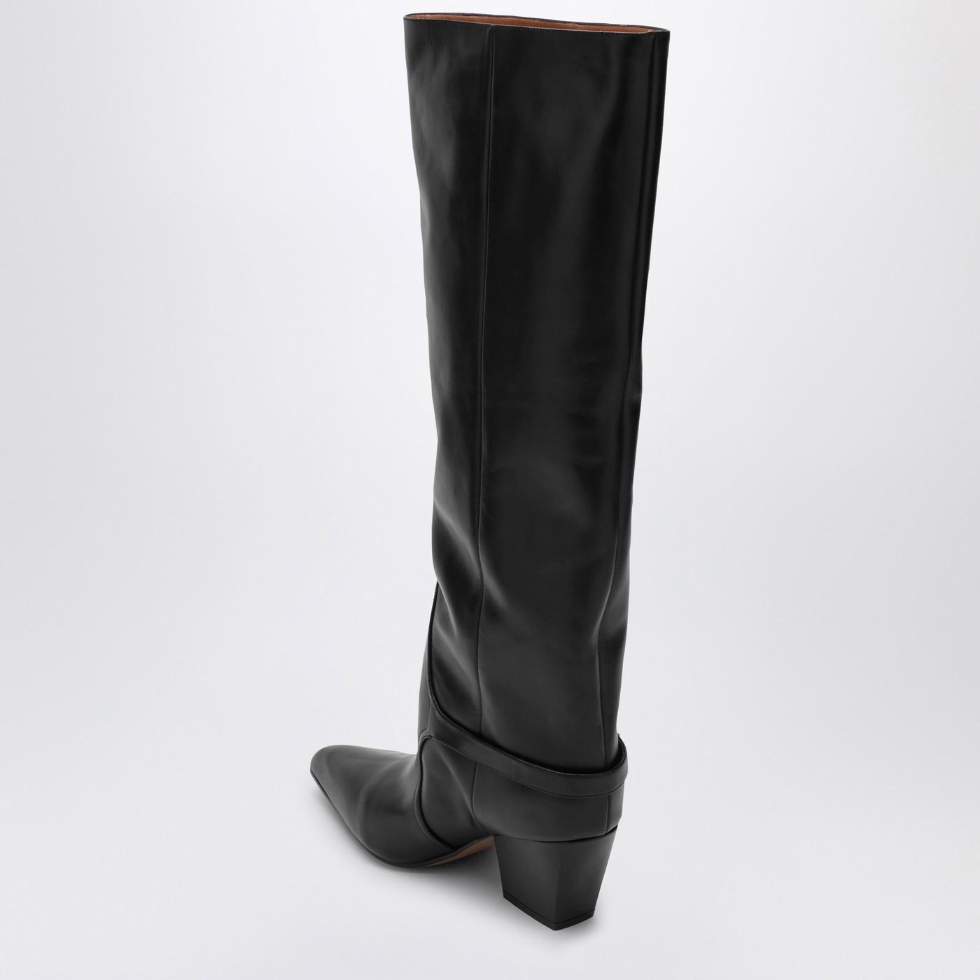 Shop Paris Texas Jane Black Leather High Boot