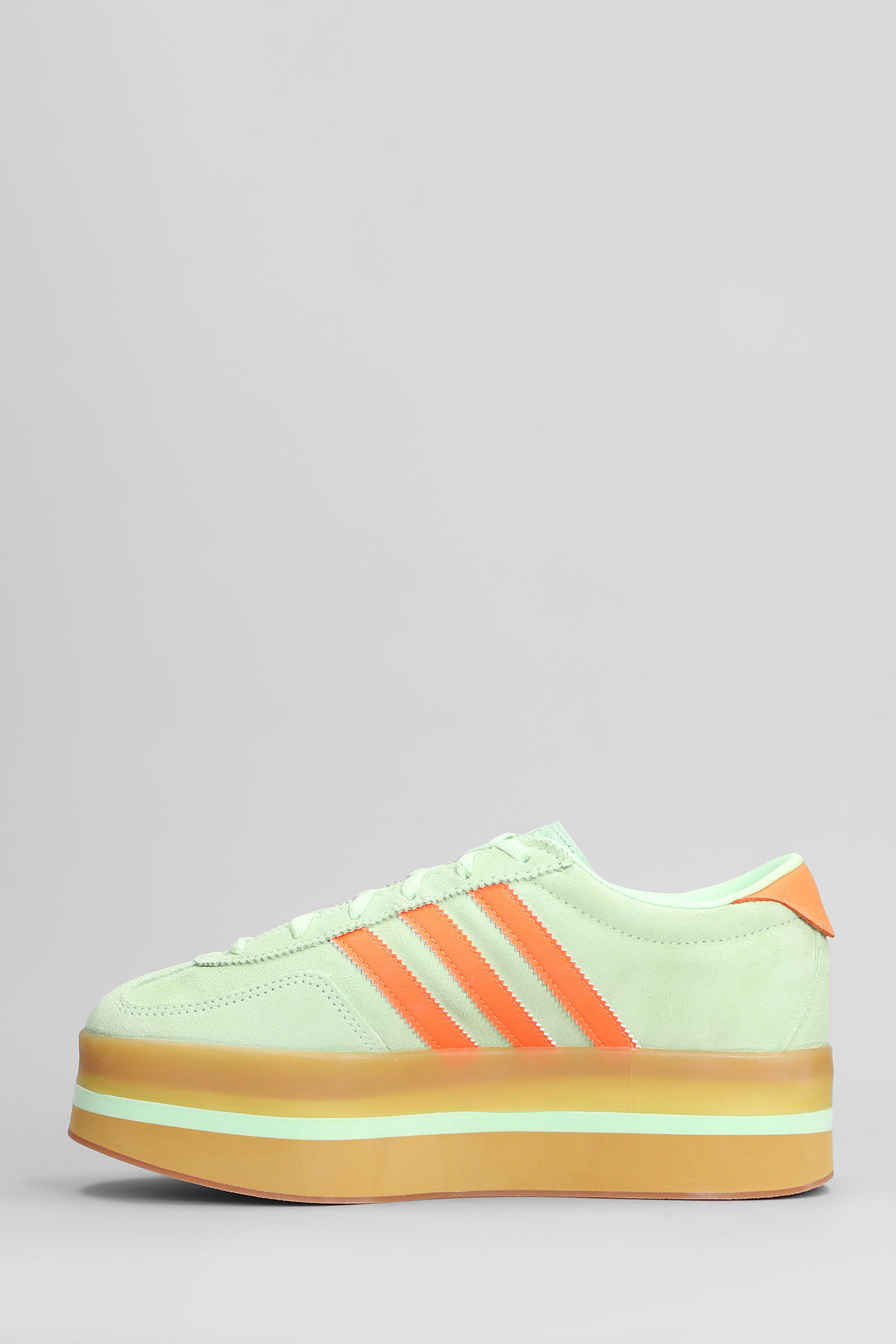 Adidas Originals Womens Adidas Gazelle Stack Suede Low-top Trainers In Multi