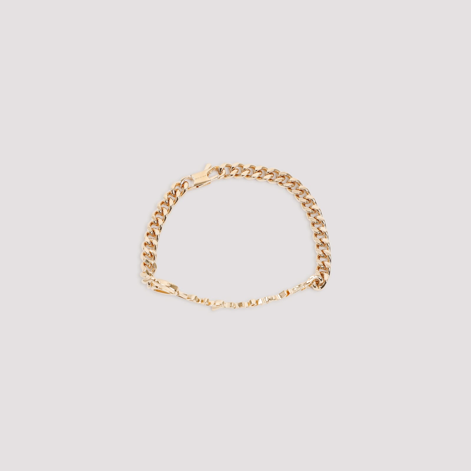 Shop Jacquemus La Gourmette Logo Chain Link Bracelet In Gold