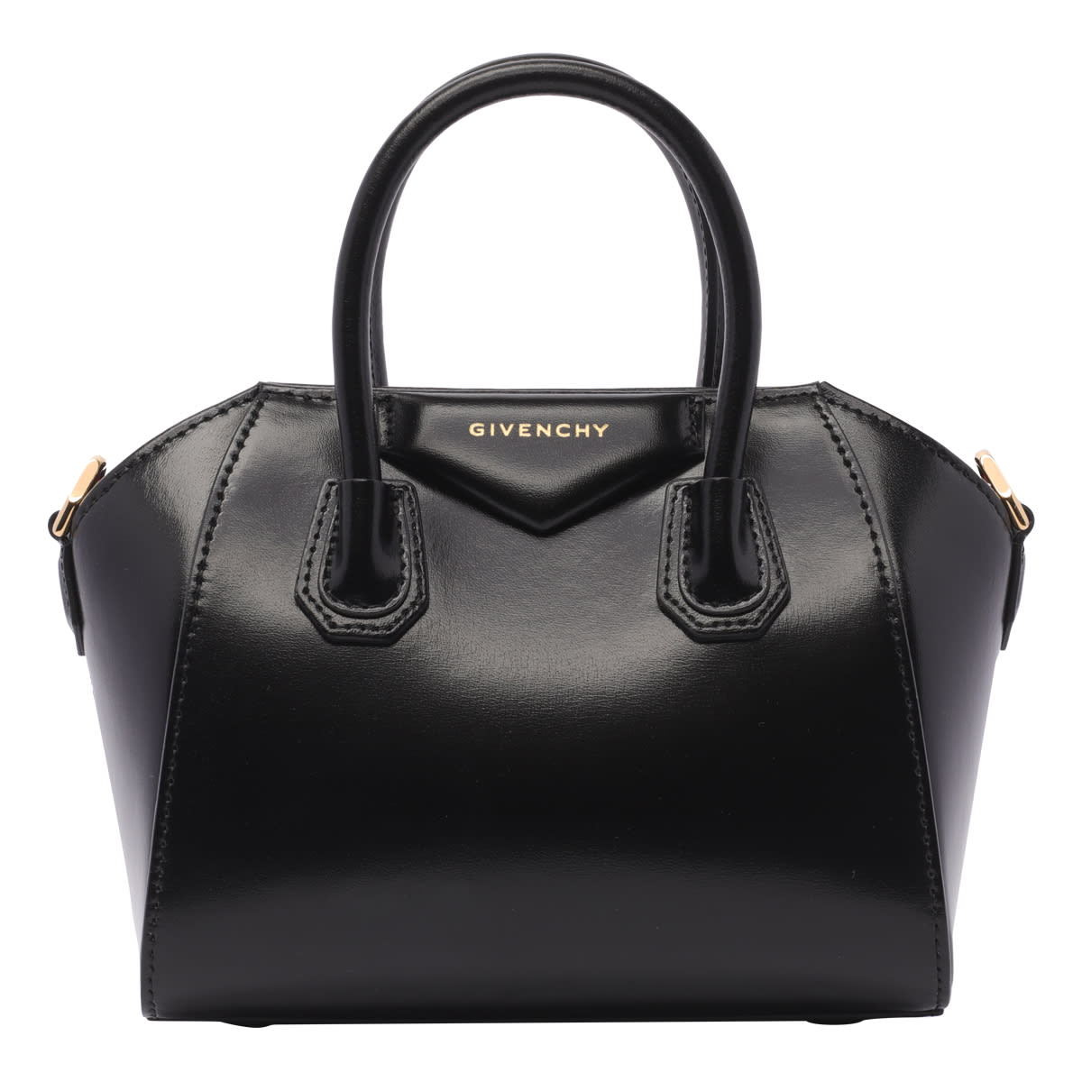 Shop Givenchy Toy Antigona Handbag In Black