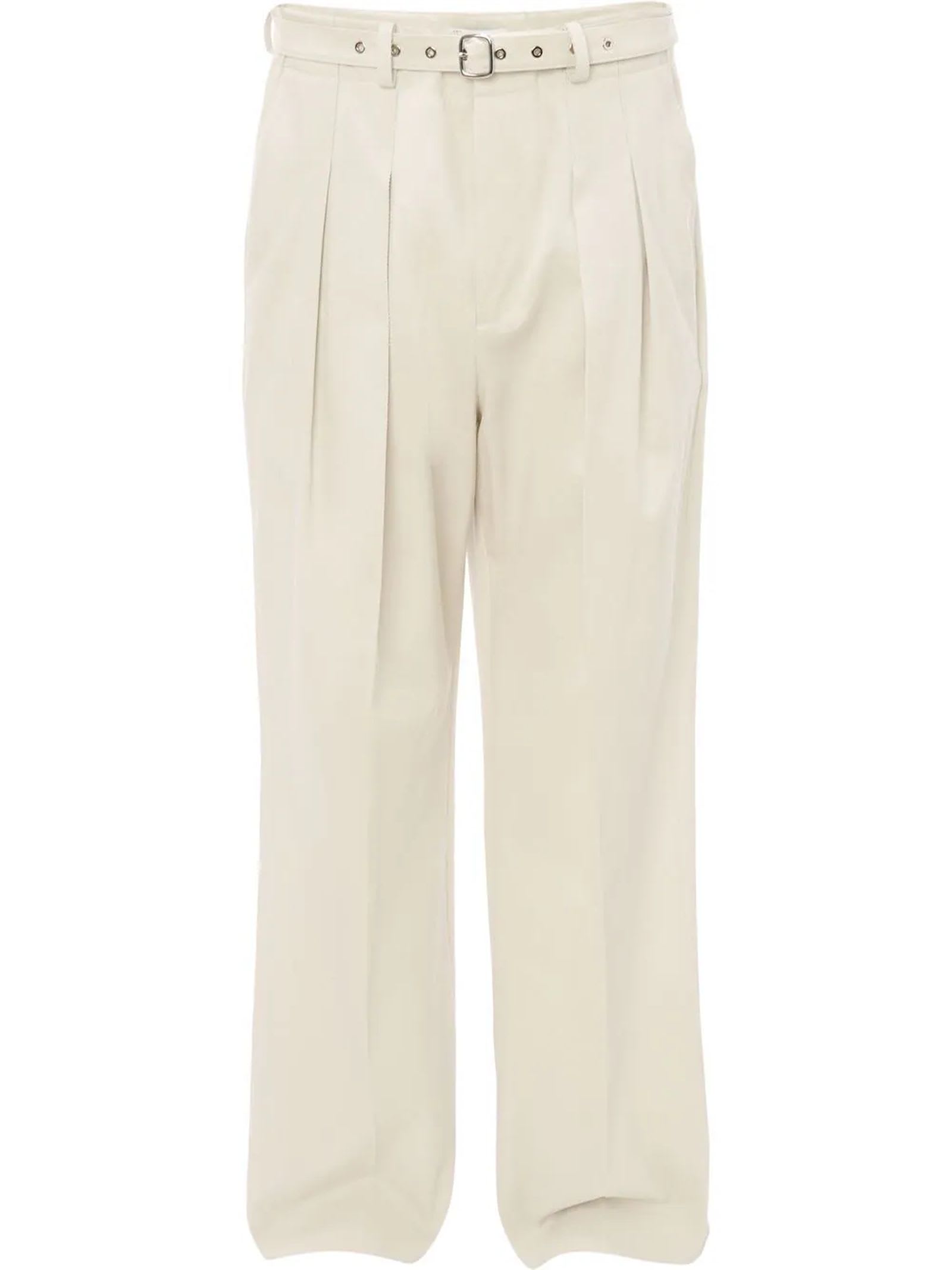 J.W. Anderson Off White Cotton Trousers