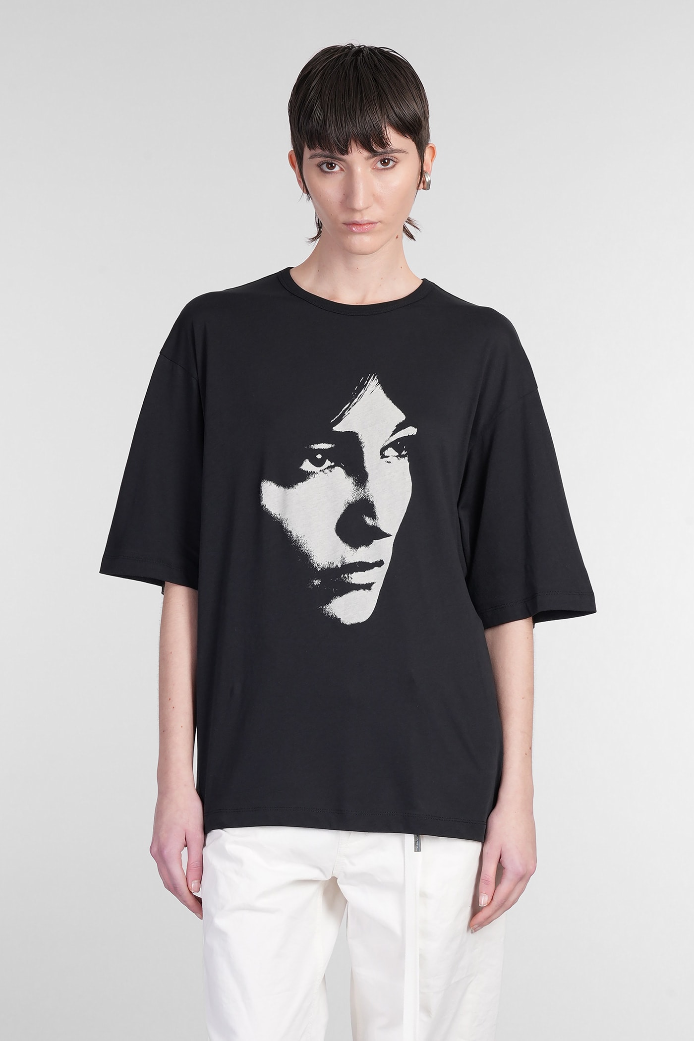 Aga T-shirt In Black Cotton