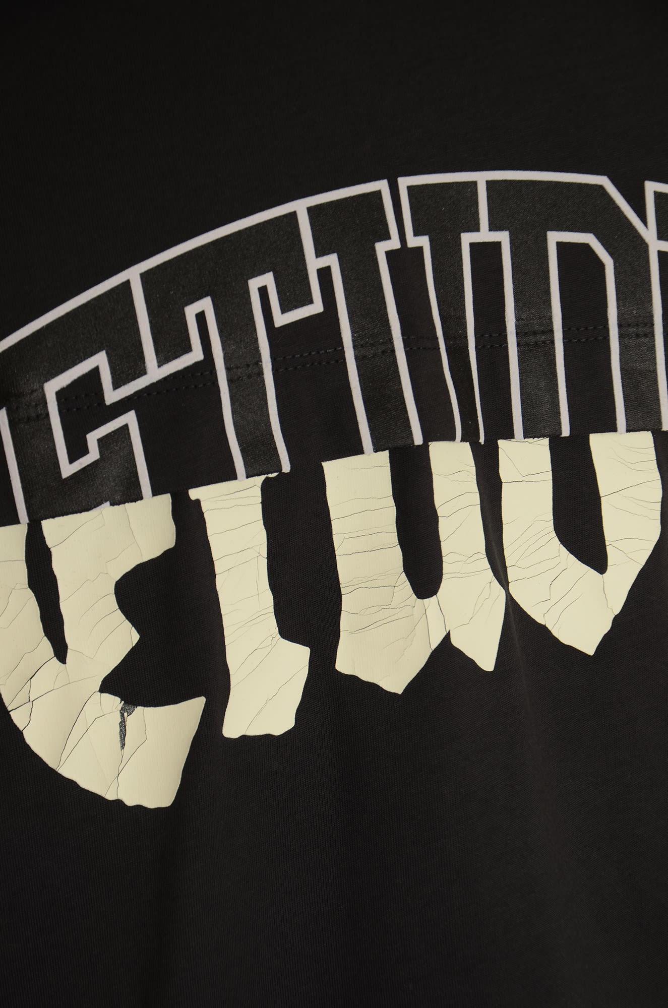 Shop Etudes Studio Layered Logo Hooded T-shirt In Black