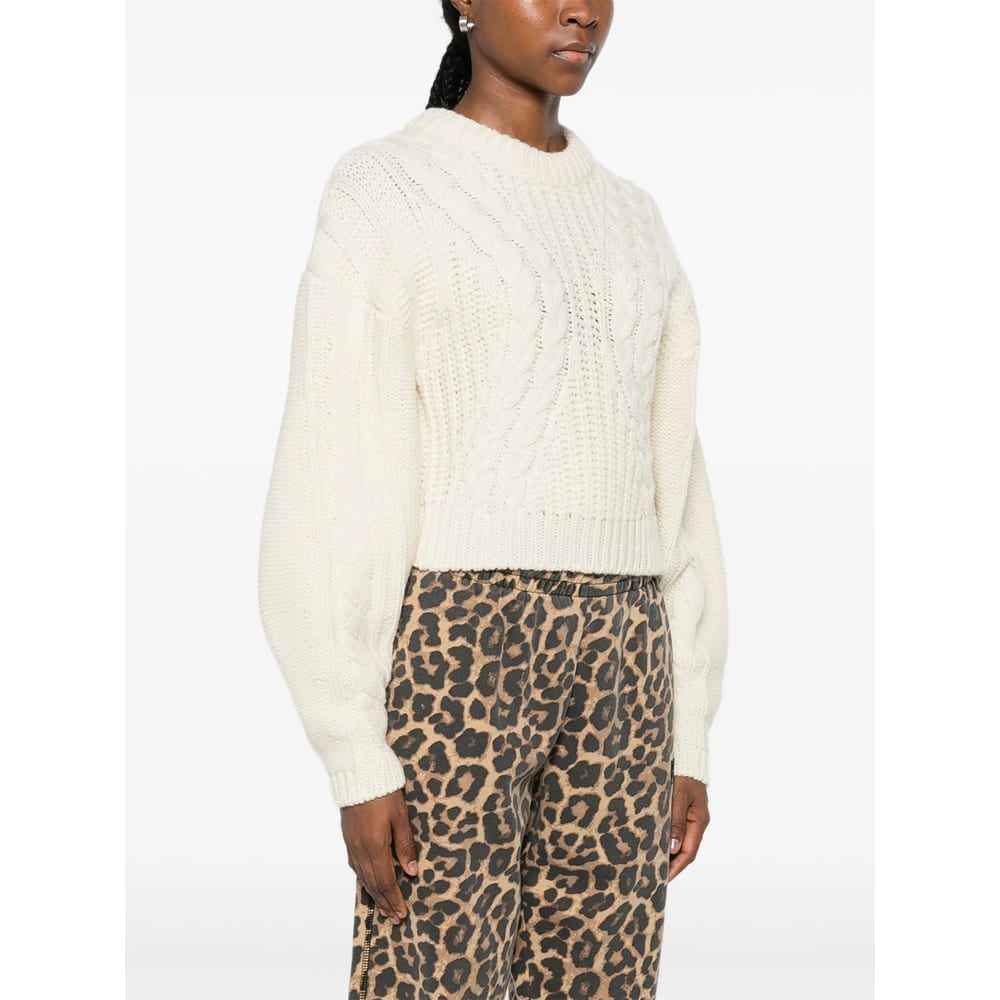 Iro Wool Cable-knit Sweater In White