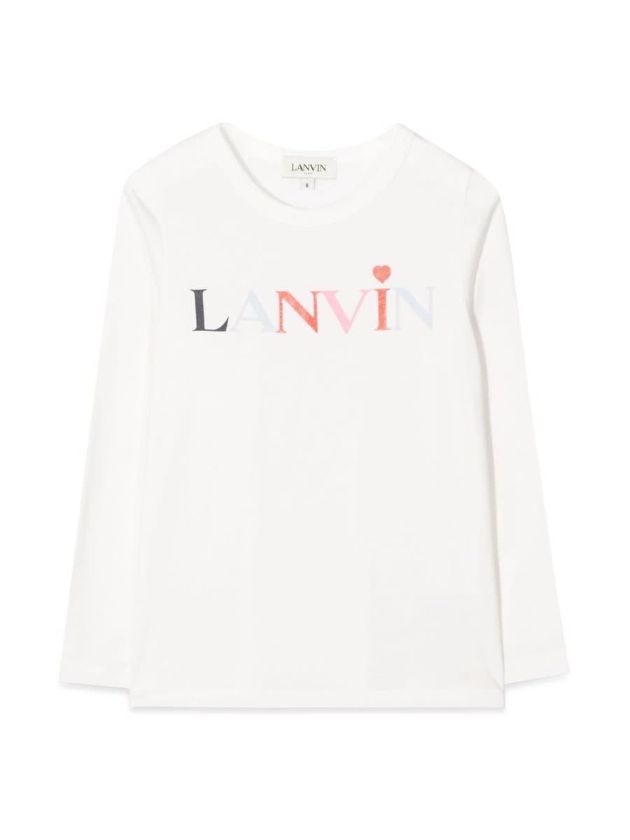 Lanvin T-shirt Con Logo In White