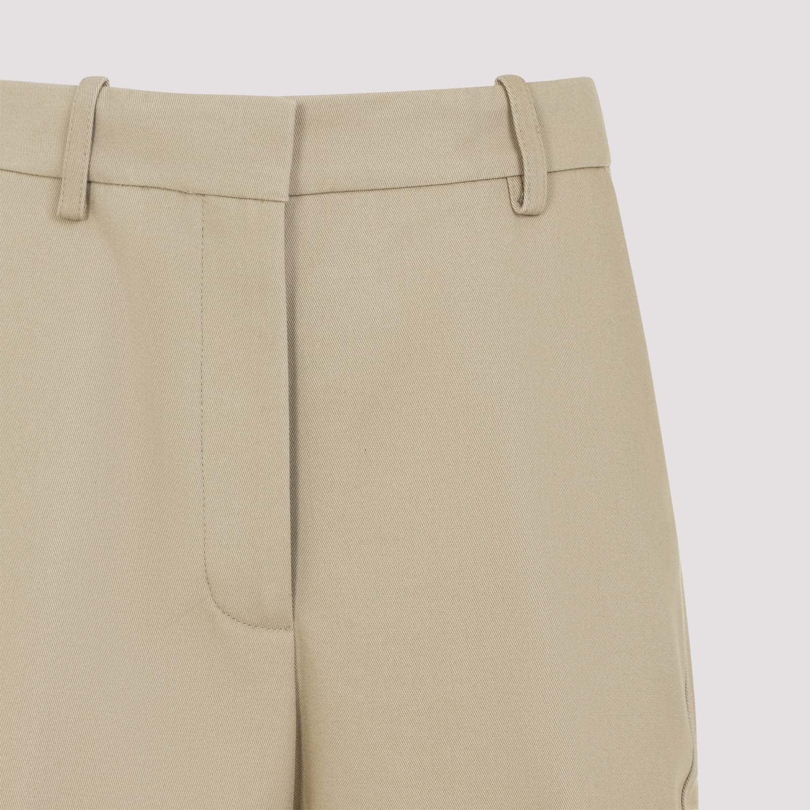 Givenchy Womens Beige Cocoon Straight-leg Cotton-wool Blend Trousers In Neutral