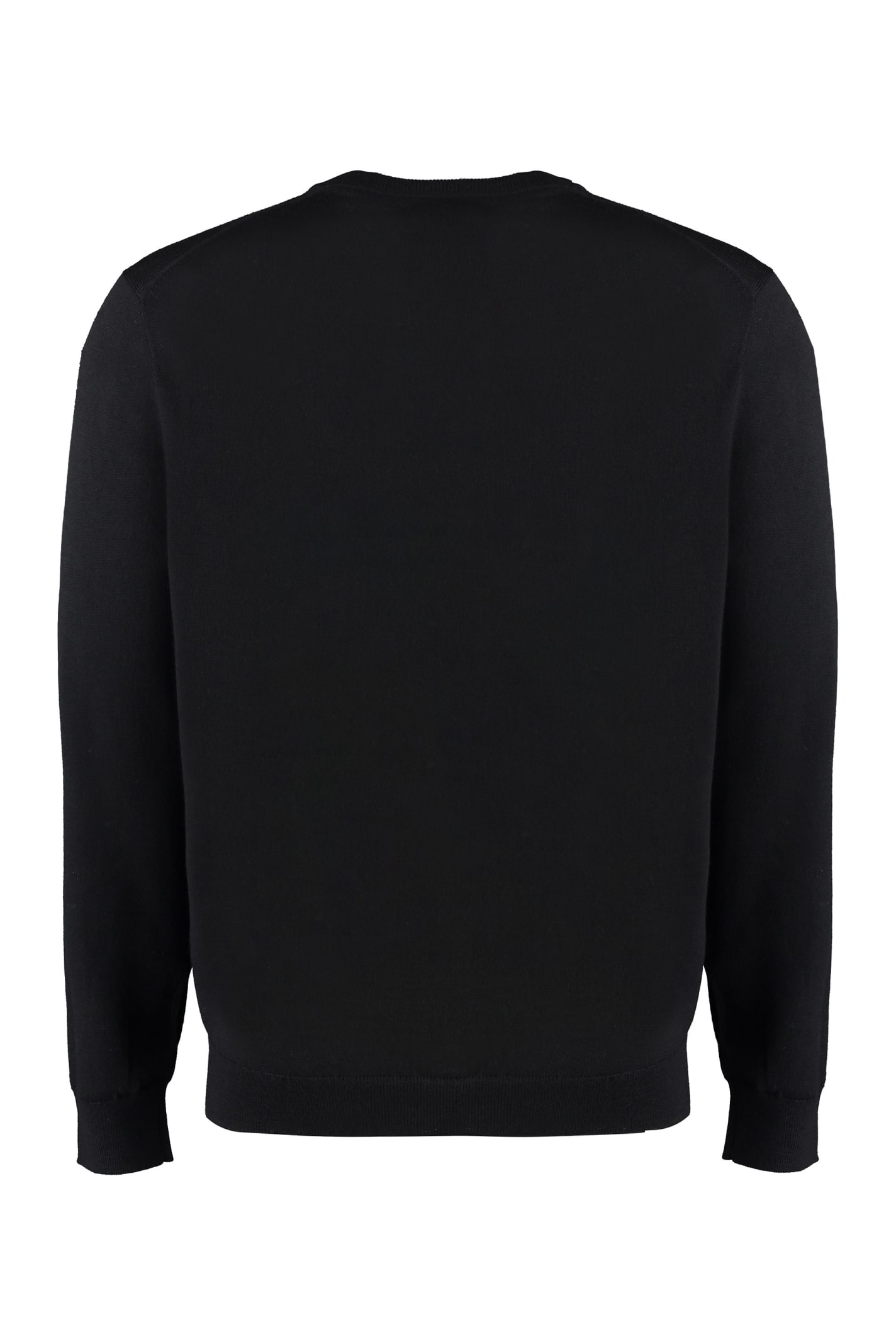 Shop Polo Ralph Lauren Wool Pullover In Black