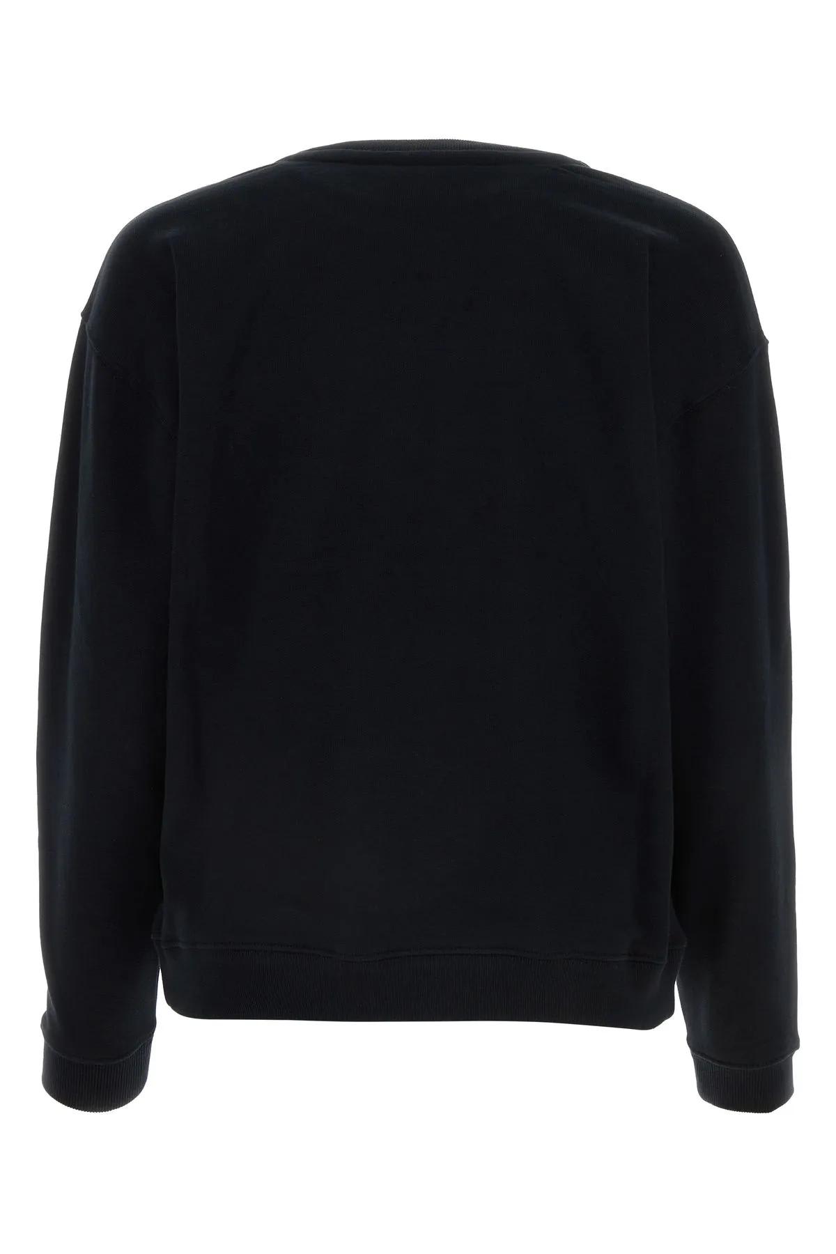 Shop Kenzo Midnight Blue Cotton Sweatshirt In Black